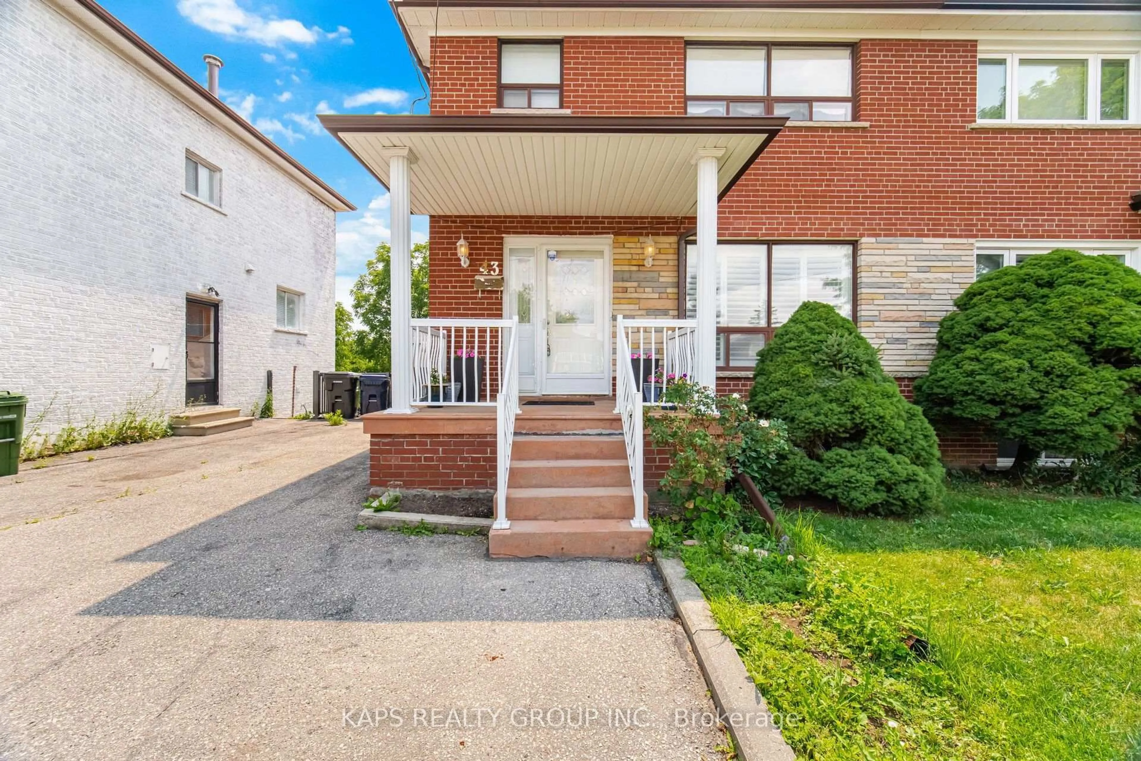 Home with brick exterior material, street for 43 Donofree Rd, Toronto Ontario M6L 2P4
