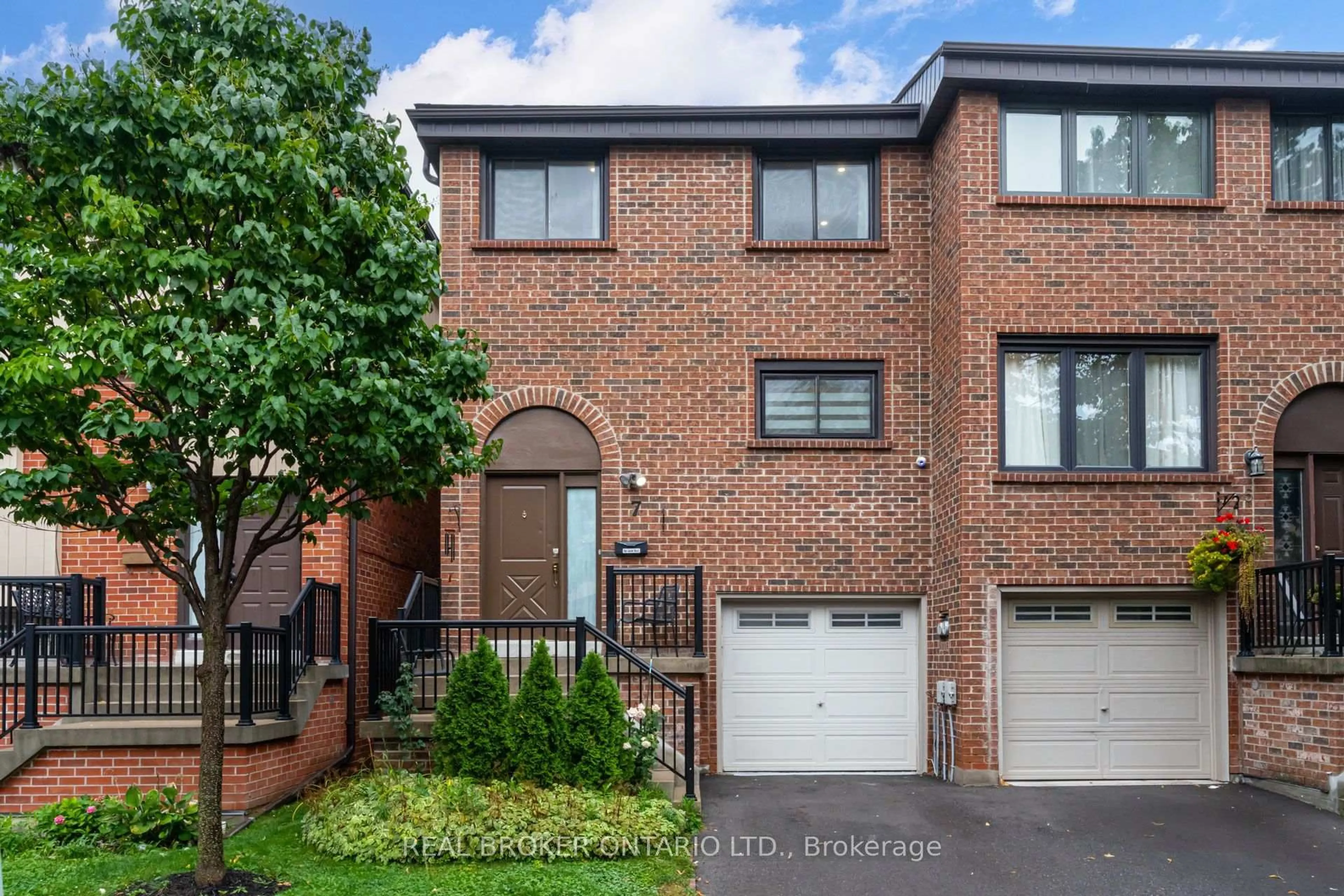 Home with brick exterior material, street for 7 Maple Branch Path, Toronto Ontario M9P 3T4