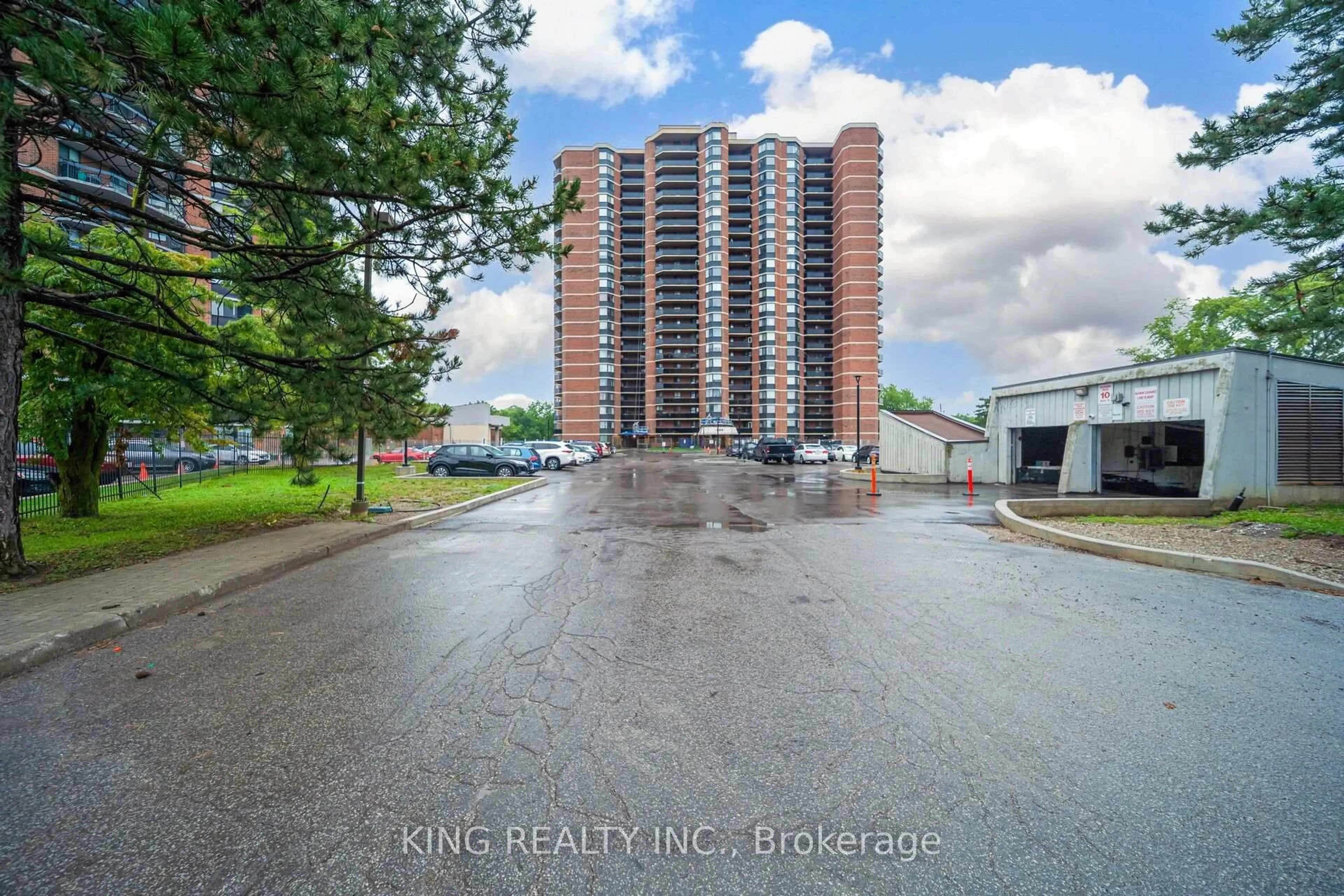 A pic from outside/outdoor area/front of a property/back of a property/a pic from drone, unknown for 234 Albion Rd #309, Toronto Ontario M9W 6A5