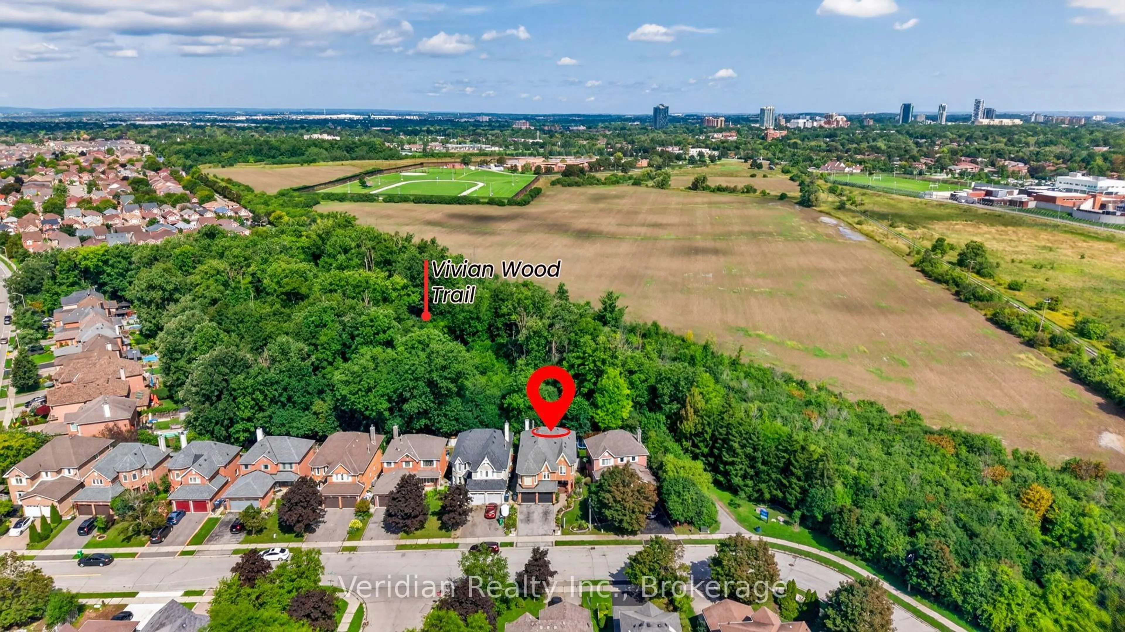 A pic from outside/outdoor area/front of a property/back of a property/a pic from drone, unknown for 103 Vivians Cres, Brampton Ontario L6Y 4V4