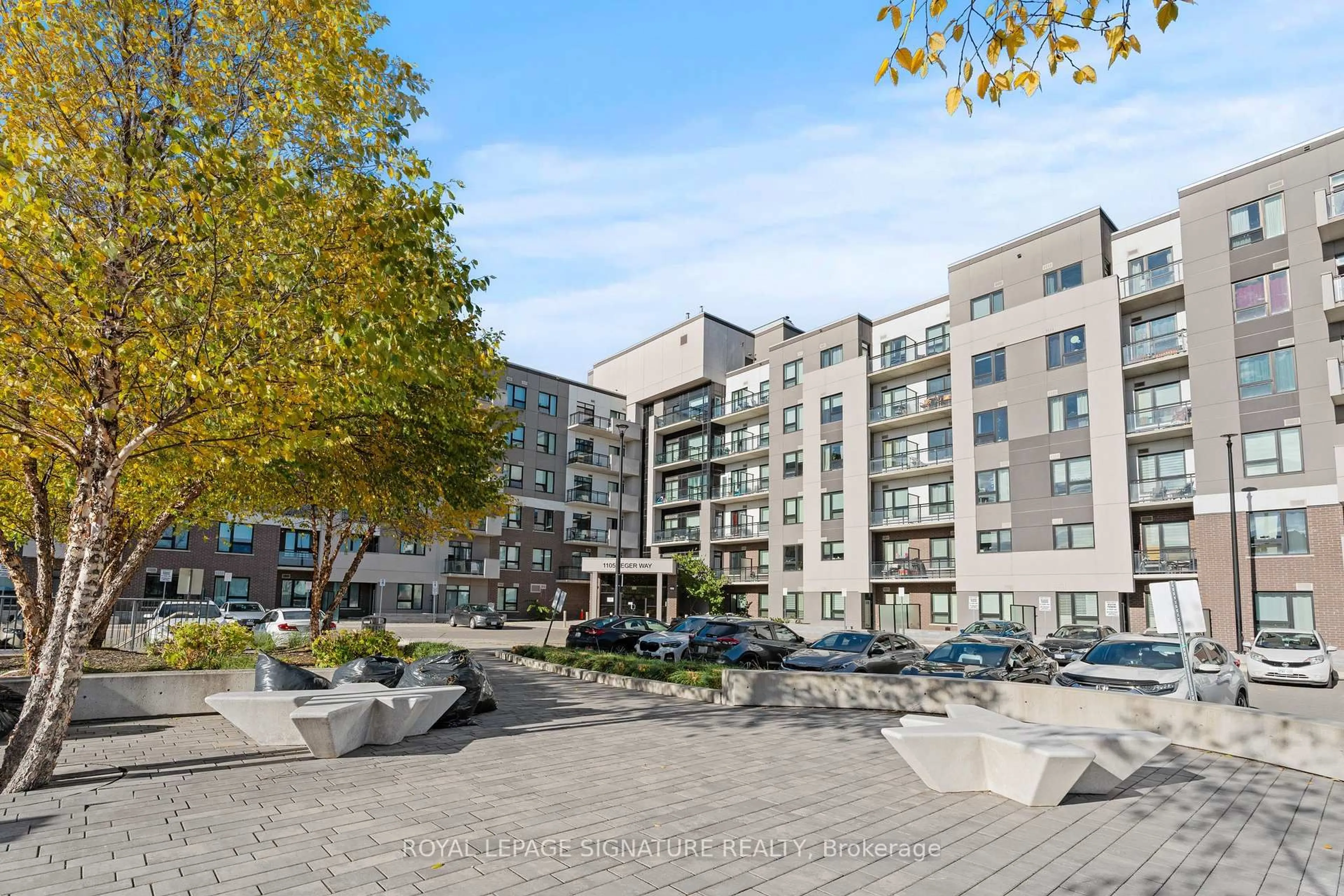 Patio, street for 1105 Leger Way #308, Milton Ontario L9E 1K7