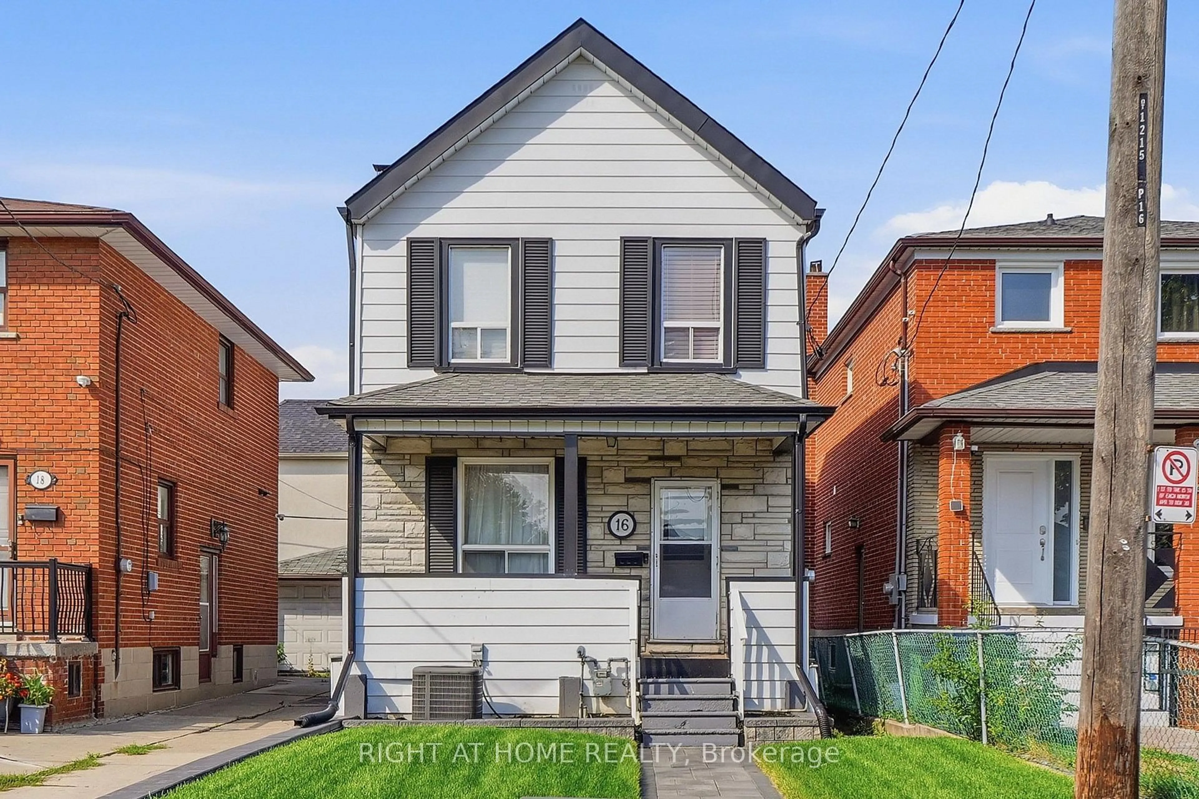 Home with brick exterior material, street for 16 Greendale Ave, Toronto Ontario M6N 4P5