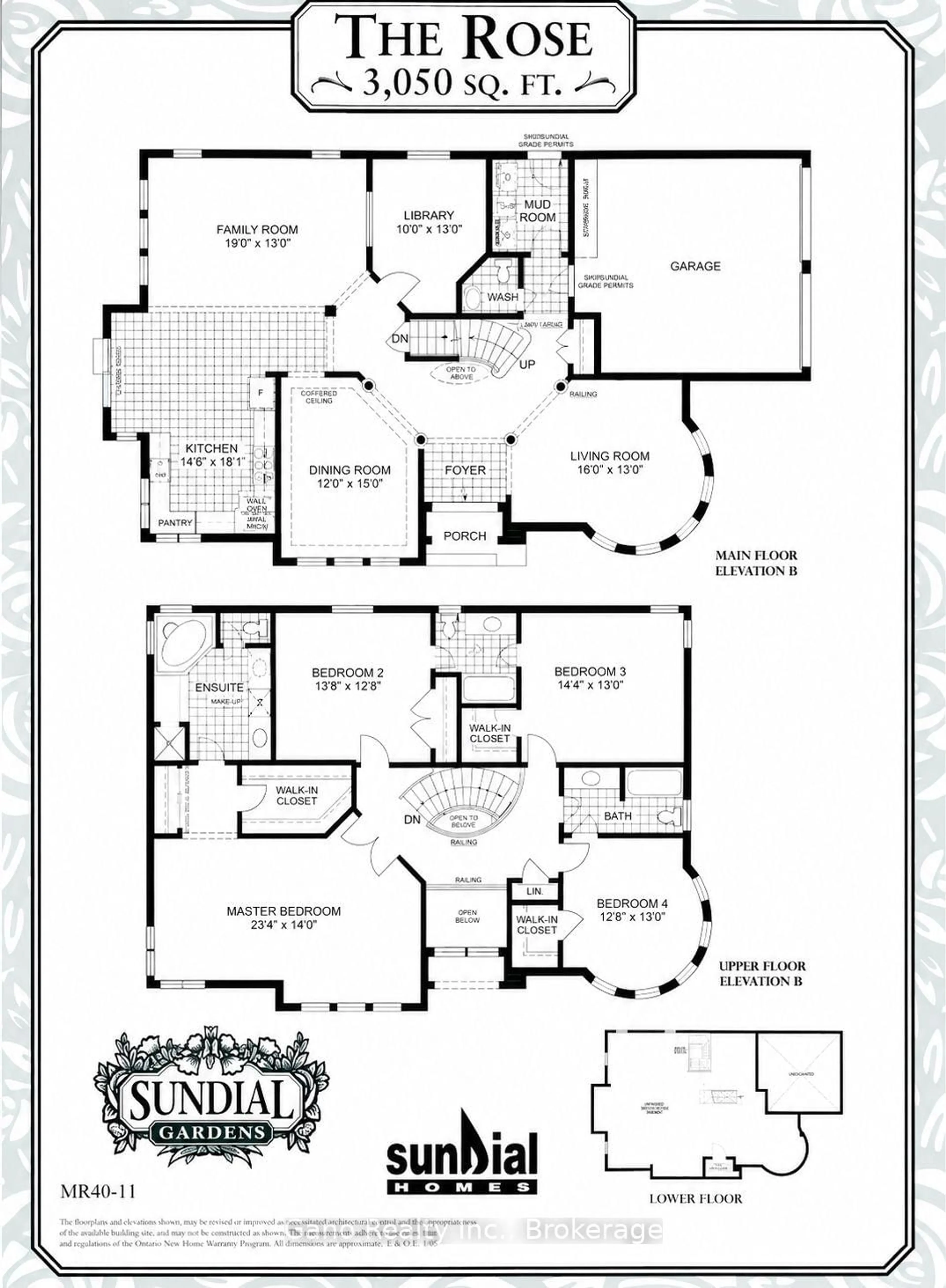 Floor plan for 5423 Loonlake Ave, Mississauga Ontario L5V 2E1