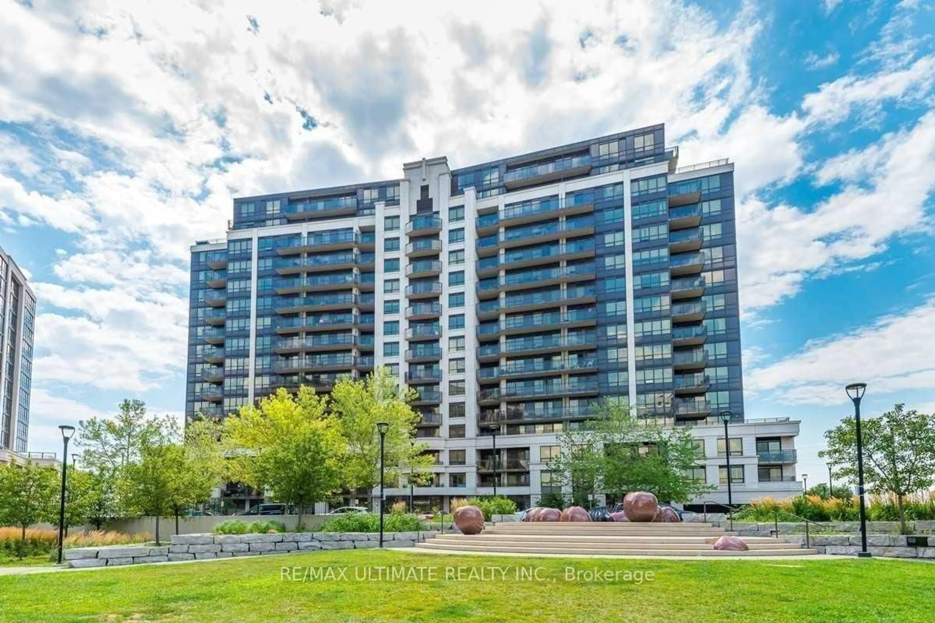 A pic from outside/outdoor area/front of a property/back of a property/a pic from drone, building for 1070 Sheppard Ave #1411, Toronto Ontario M3J 0G8