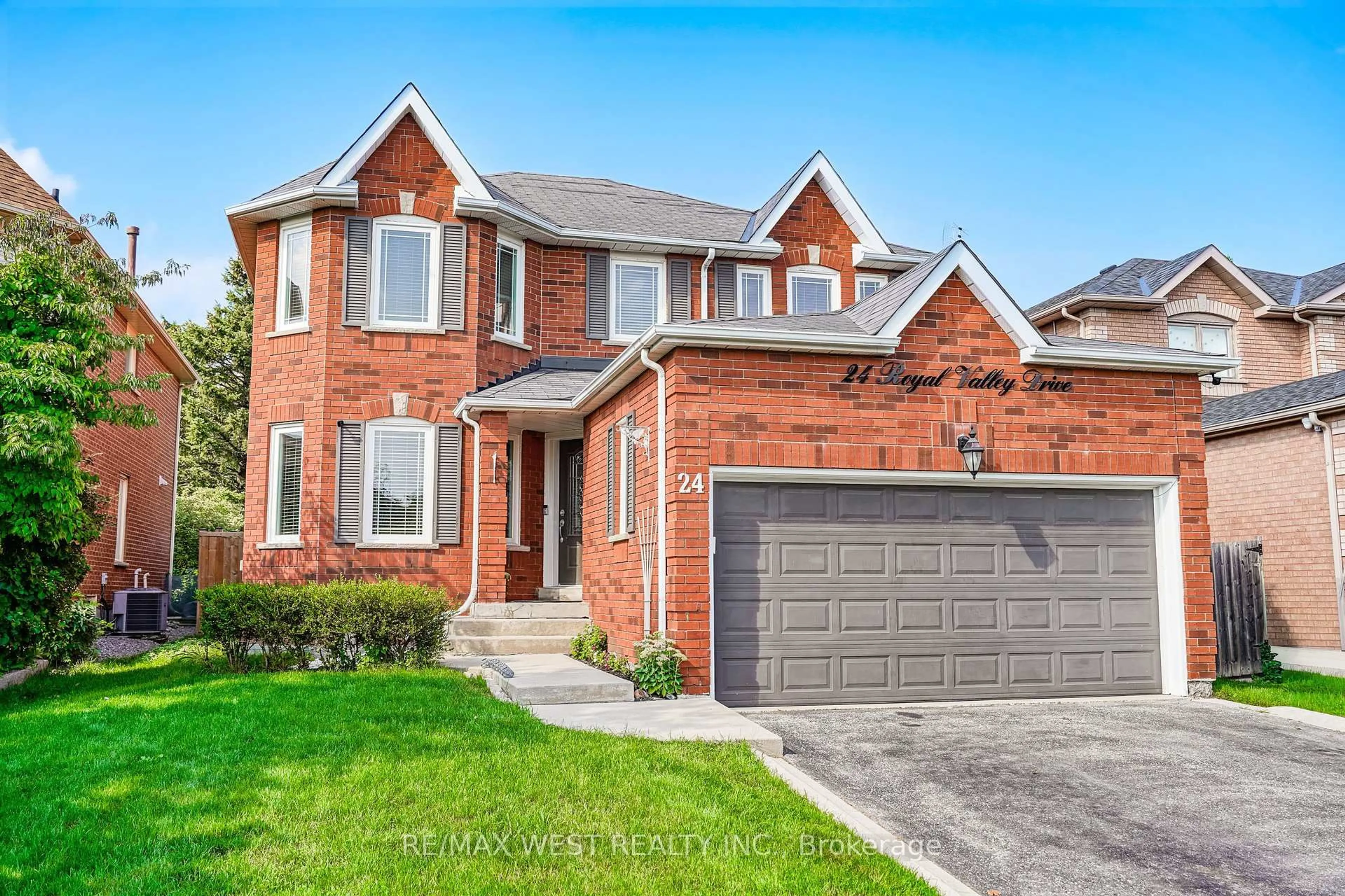 Home with brick exterior material, street for 24 Royal Valley Dr, Caledon Ontario L7C 1B2