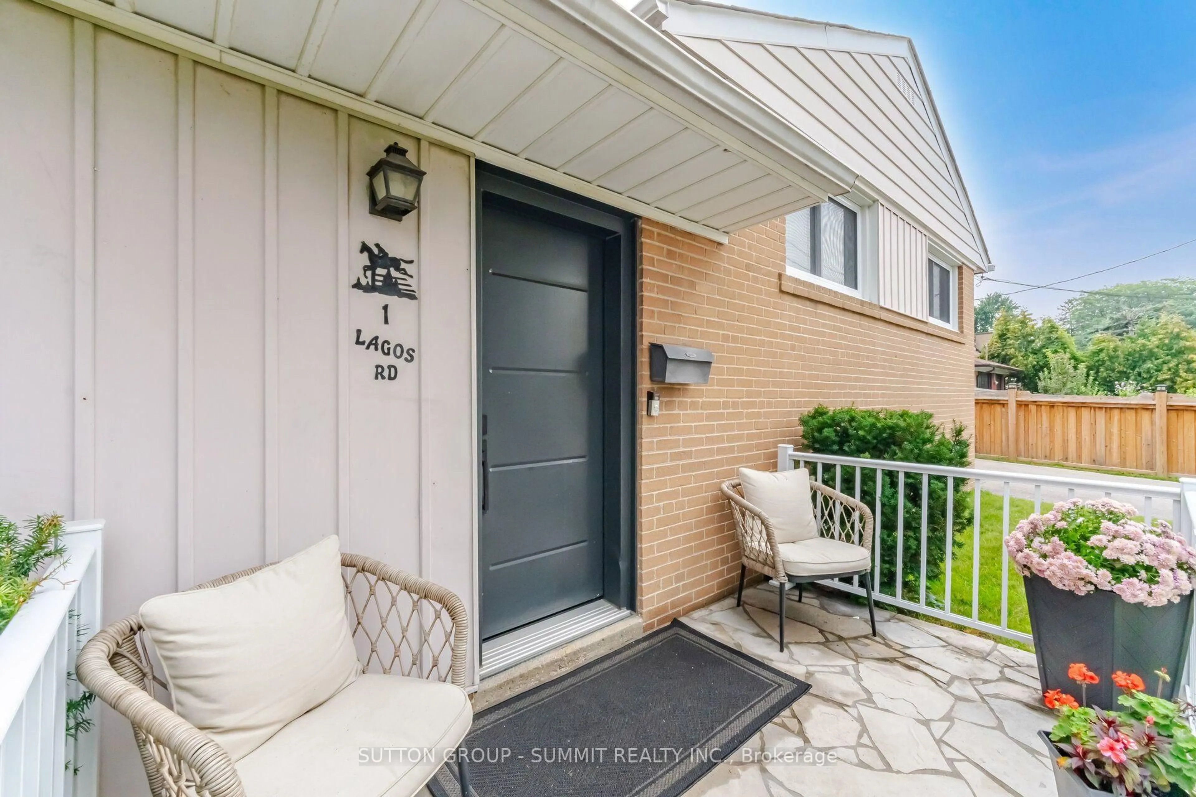 Patio, street for 1 Lagos Rd, Toronto Ontario M9W 4E3