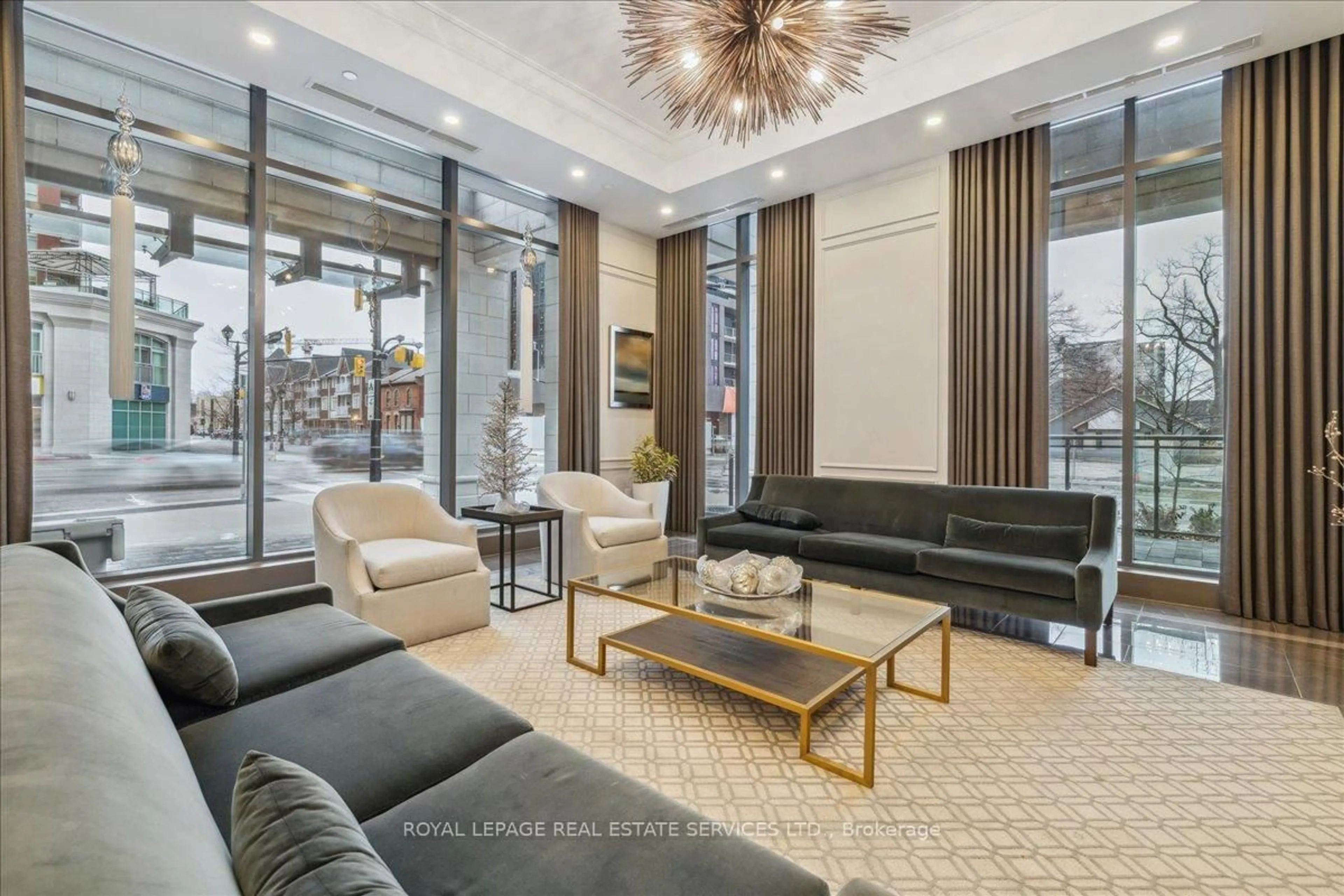 Living room with furniture, unknown for 2060 Lakeshore Rd #1802, Burlington Ontario L7R 0G2