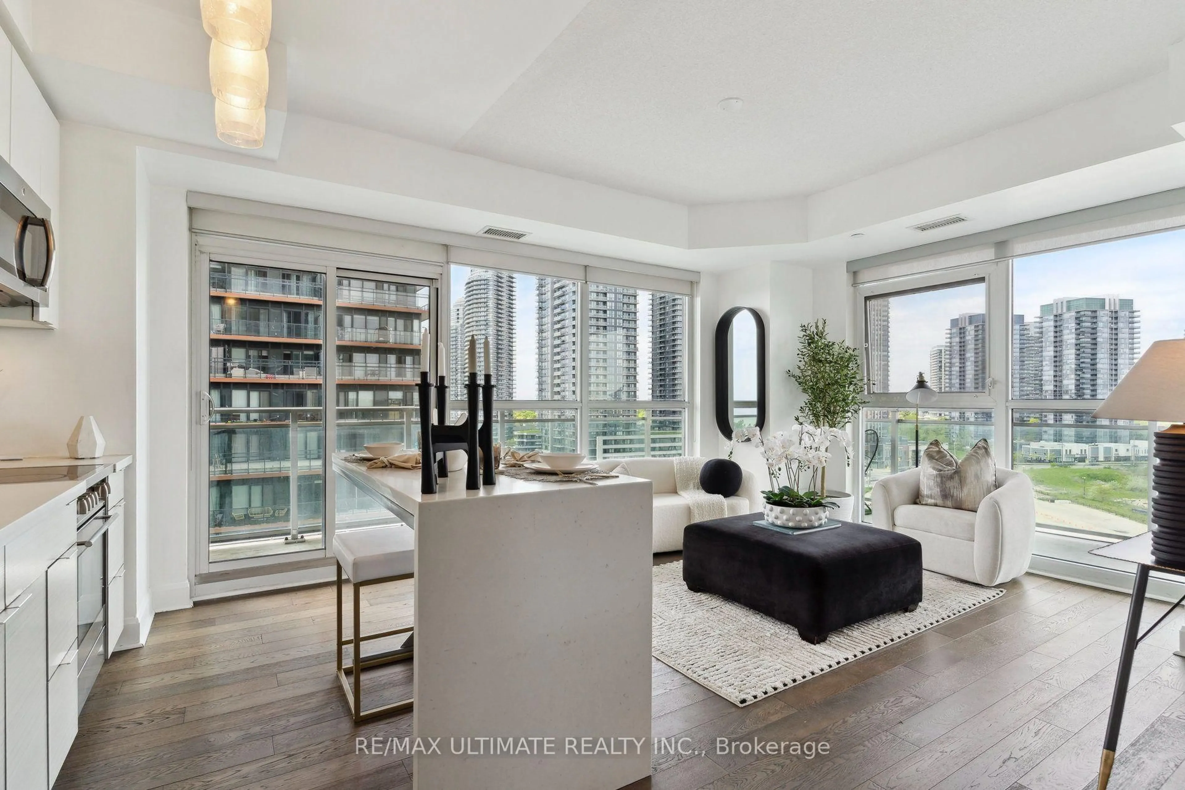 Living room with furniture, unknown for 33 Shore Breeze Dr #1003, Toronto Ontario M8V 1A1