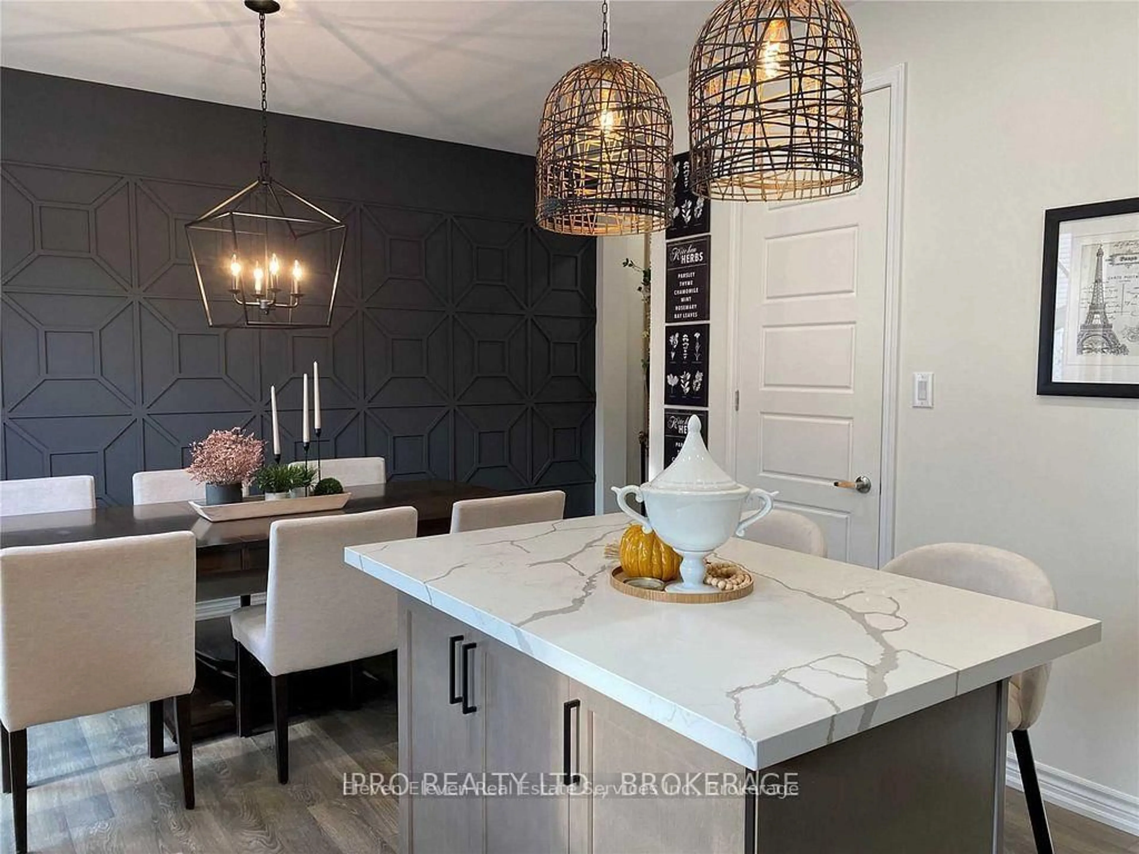 Contemporary kitchen, ceramic/tile floor for 1222 Rose Way #42, Milton Ontario L9E 1P2