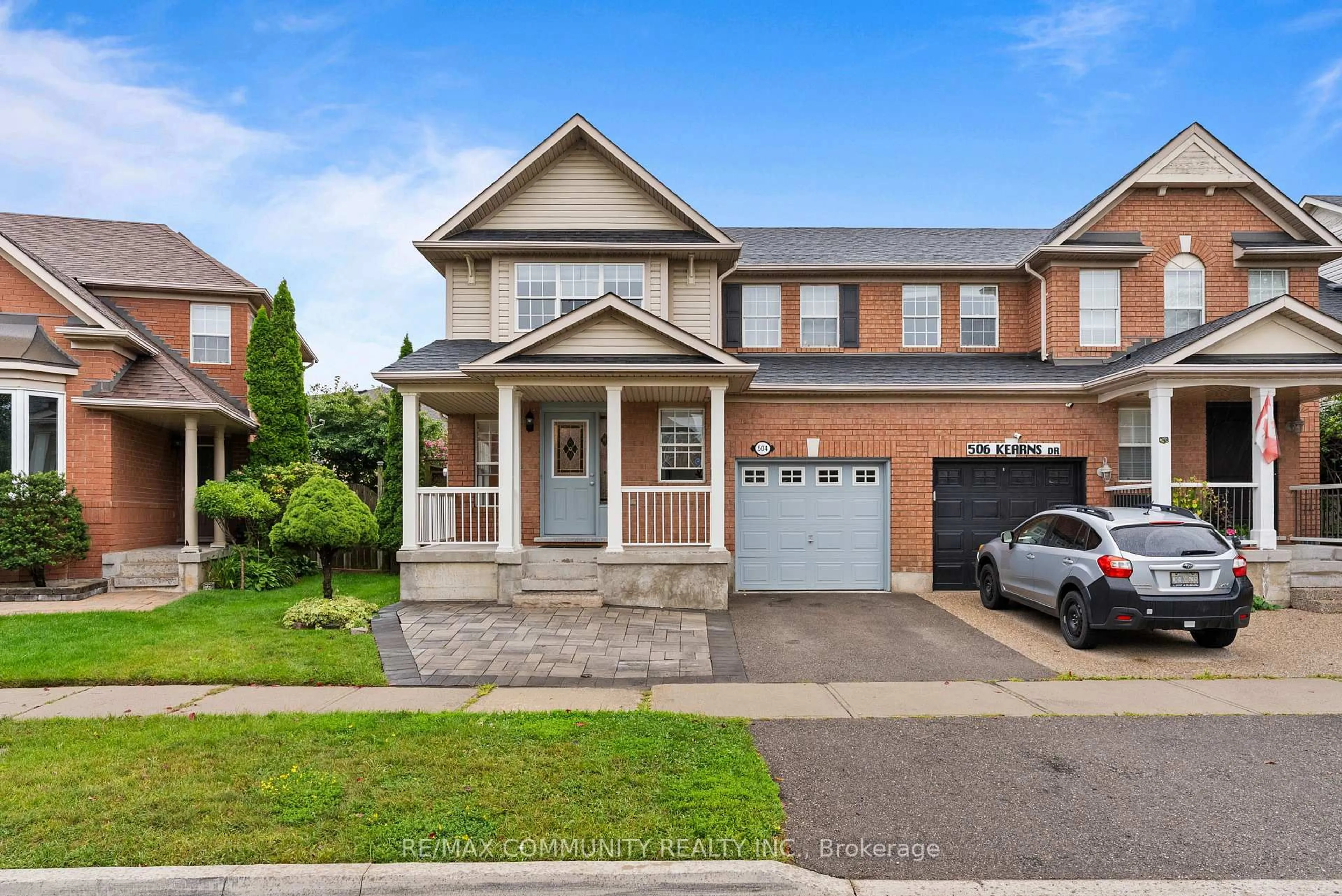 Home with brick exterior material, street for 504 Kearns Dr, Milton Ontario L9T 5J9