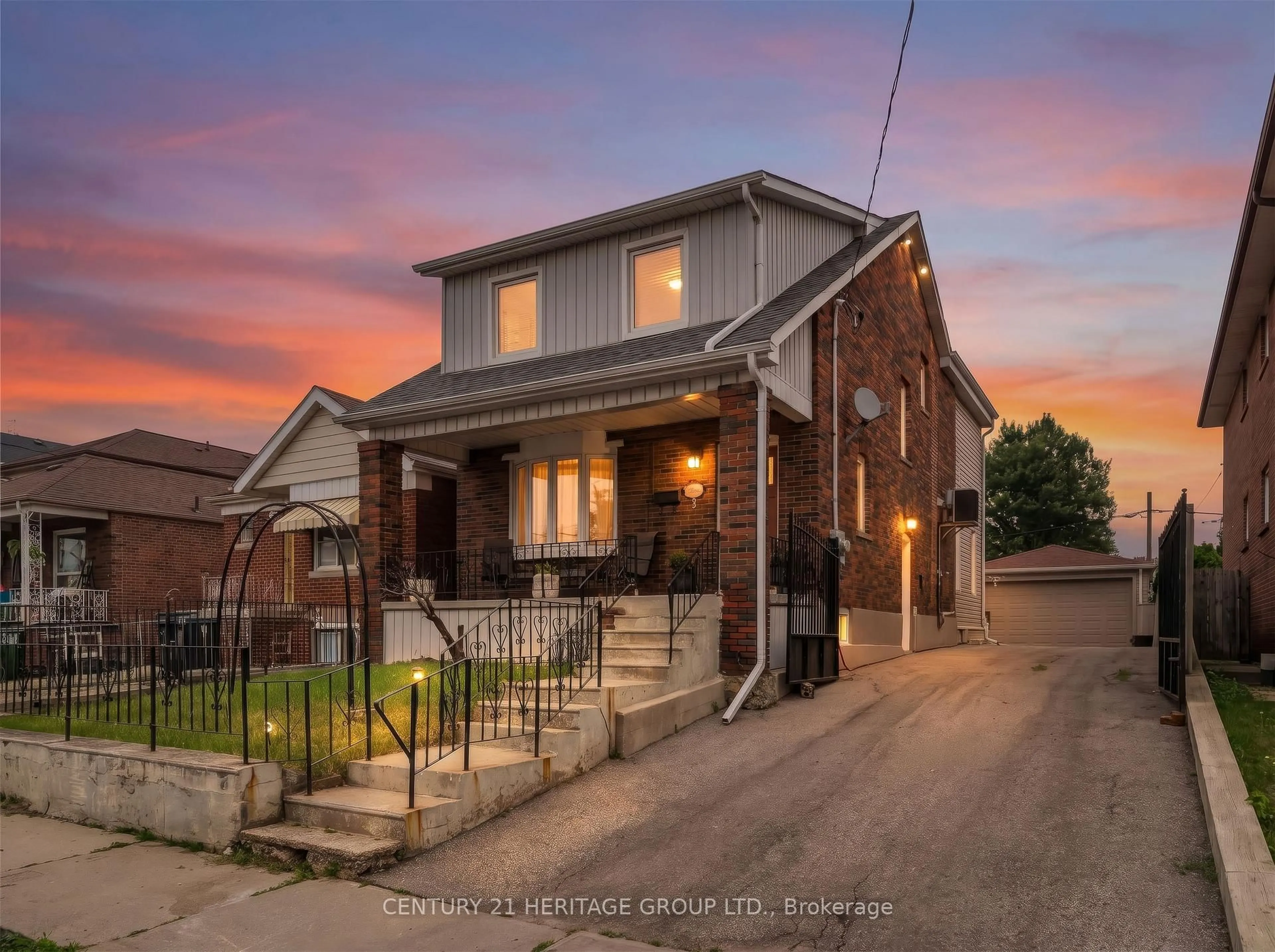 Home with brick exterior material, street for 33 Sanderstead Ave, Toronto Ontario M6E 4X6