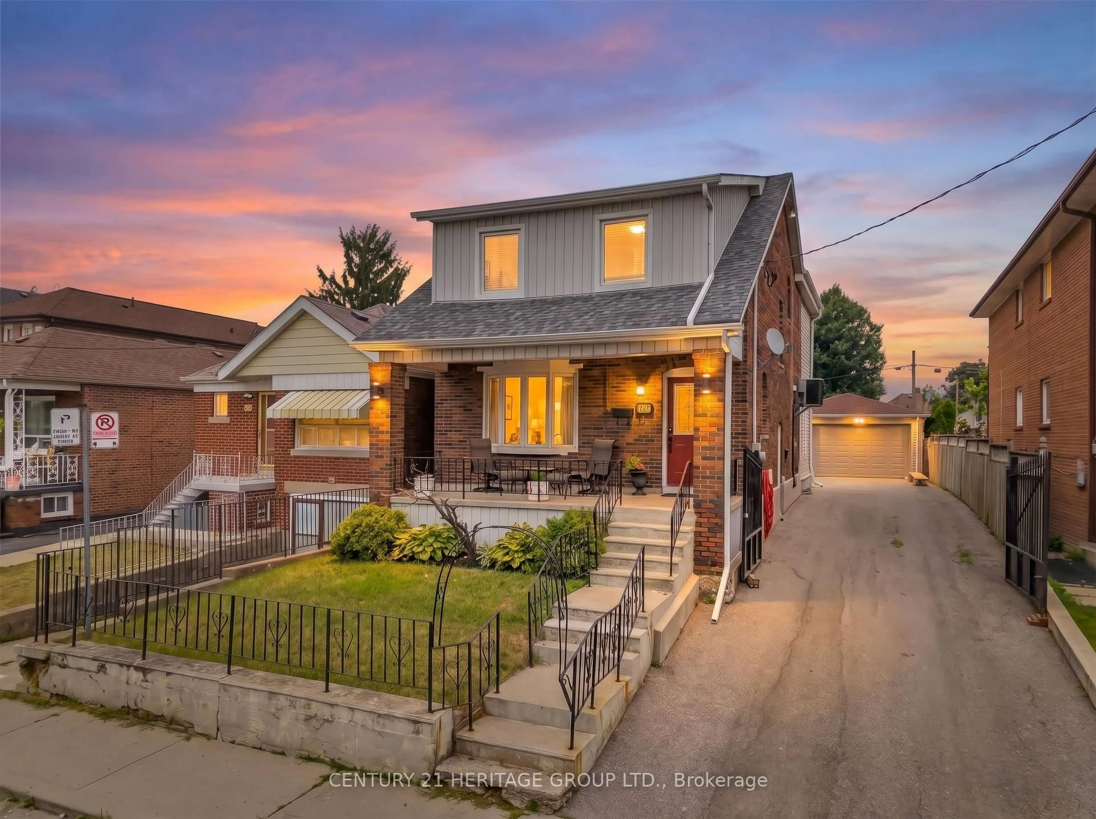Home with brick exterior material, street for 33 Sanderstead Ave, Toronto Ontario M6E 4X6
