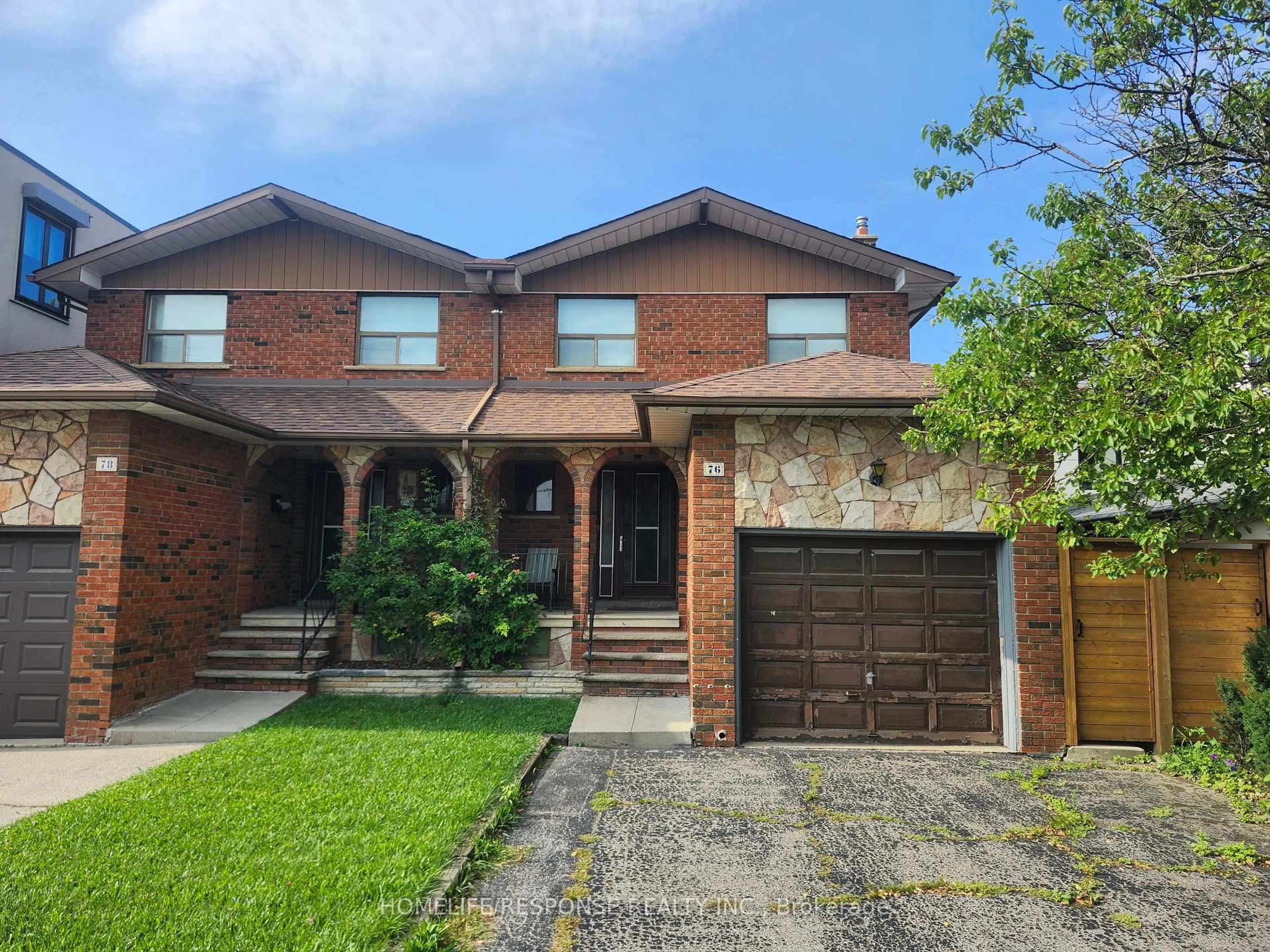 Home with brick exterior material, street for 76 Evans Ave, Toronto Ontario M8Z 1H8