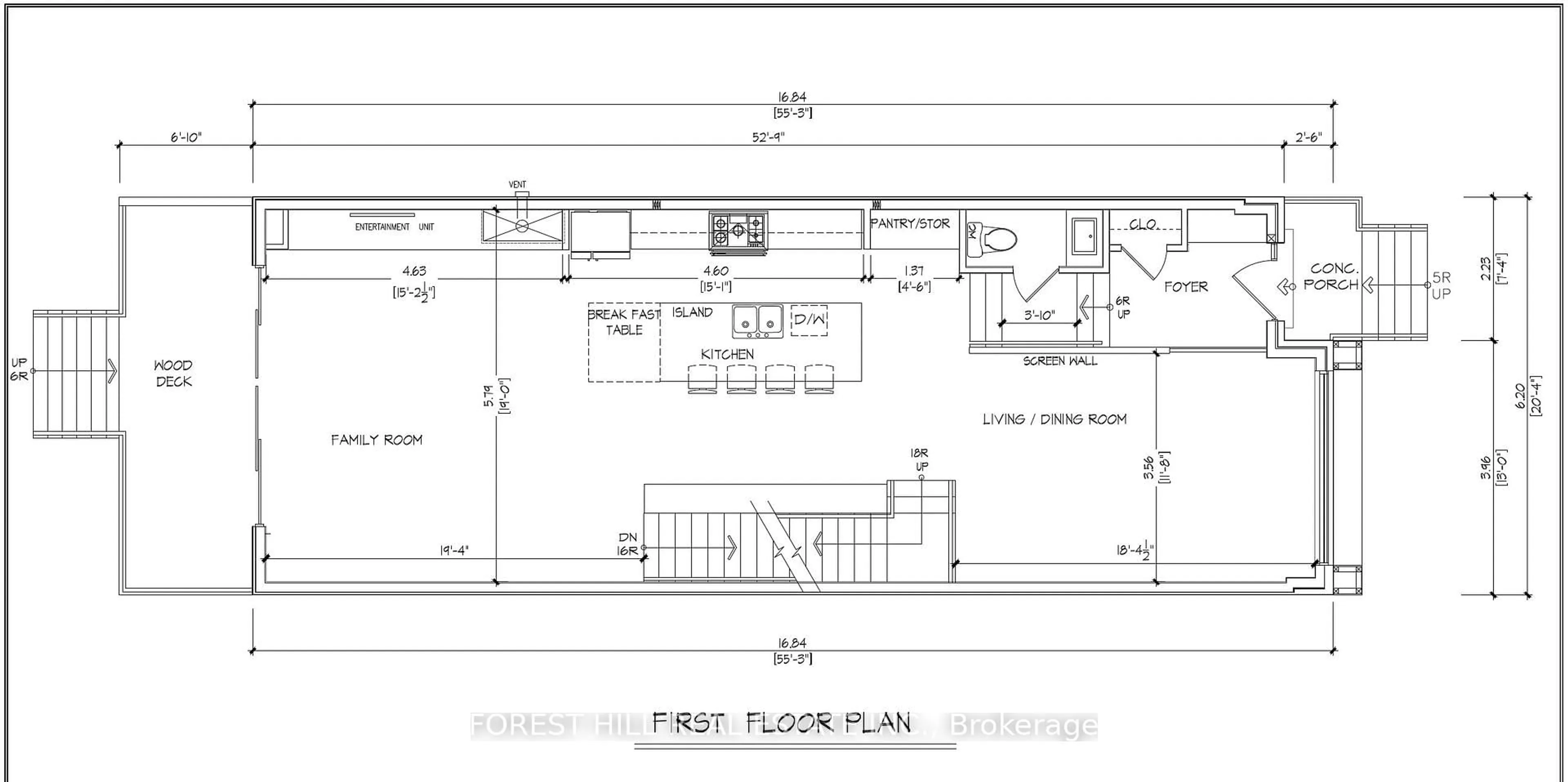 Floor plan for 16 Twelfth St, Toronto Ontario M8V 4E2