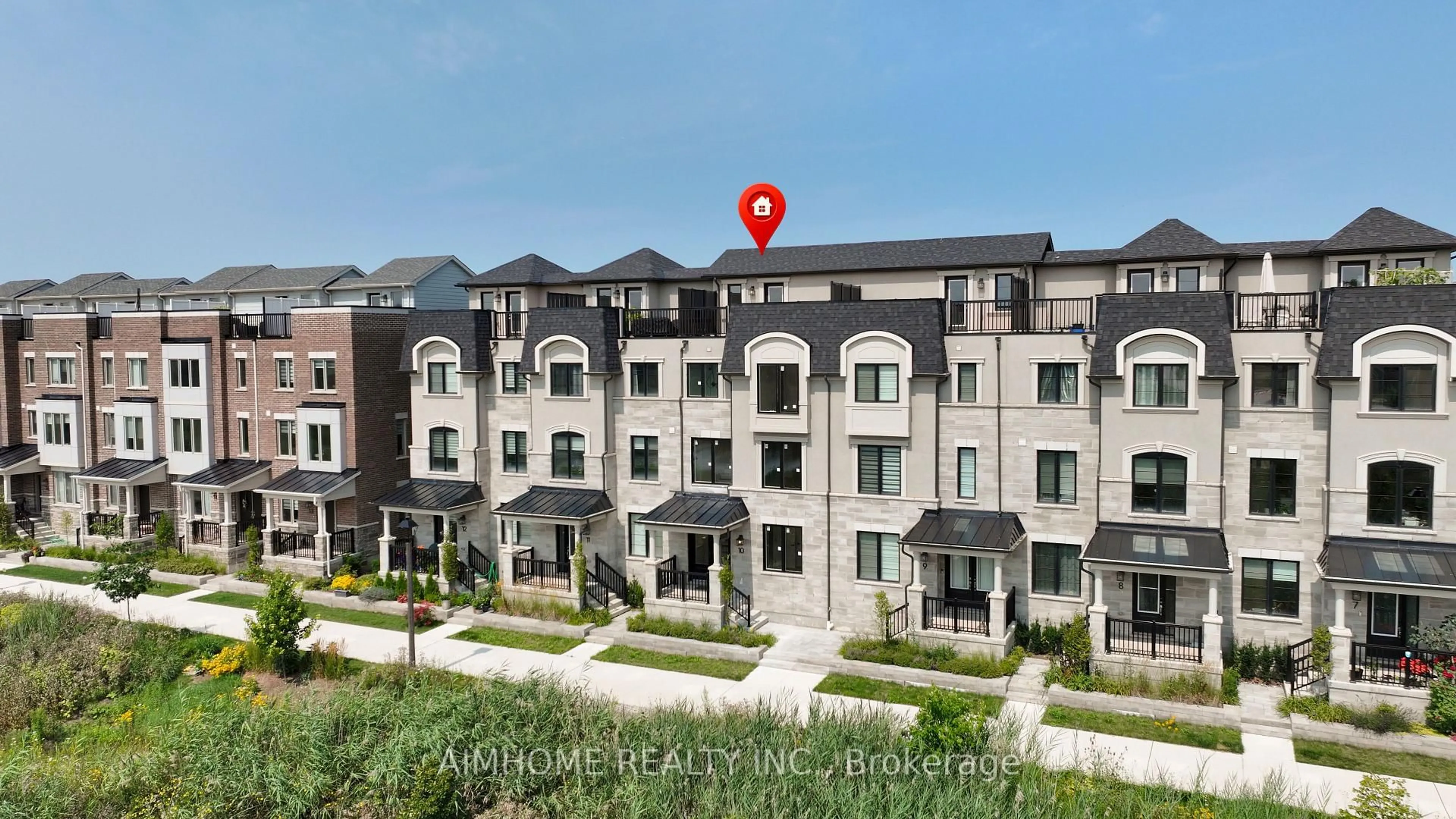 A pic from outside/outdoor area/front of a property/back of a property/a pic from drone, unknown for 3070 John McKay Blvd #10, Oakville Ontario L6H 4K5