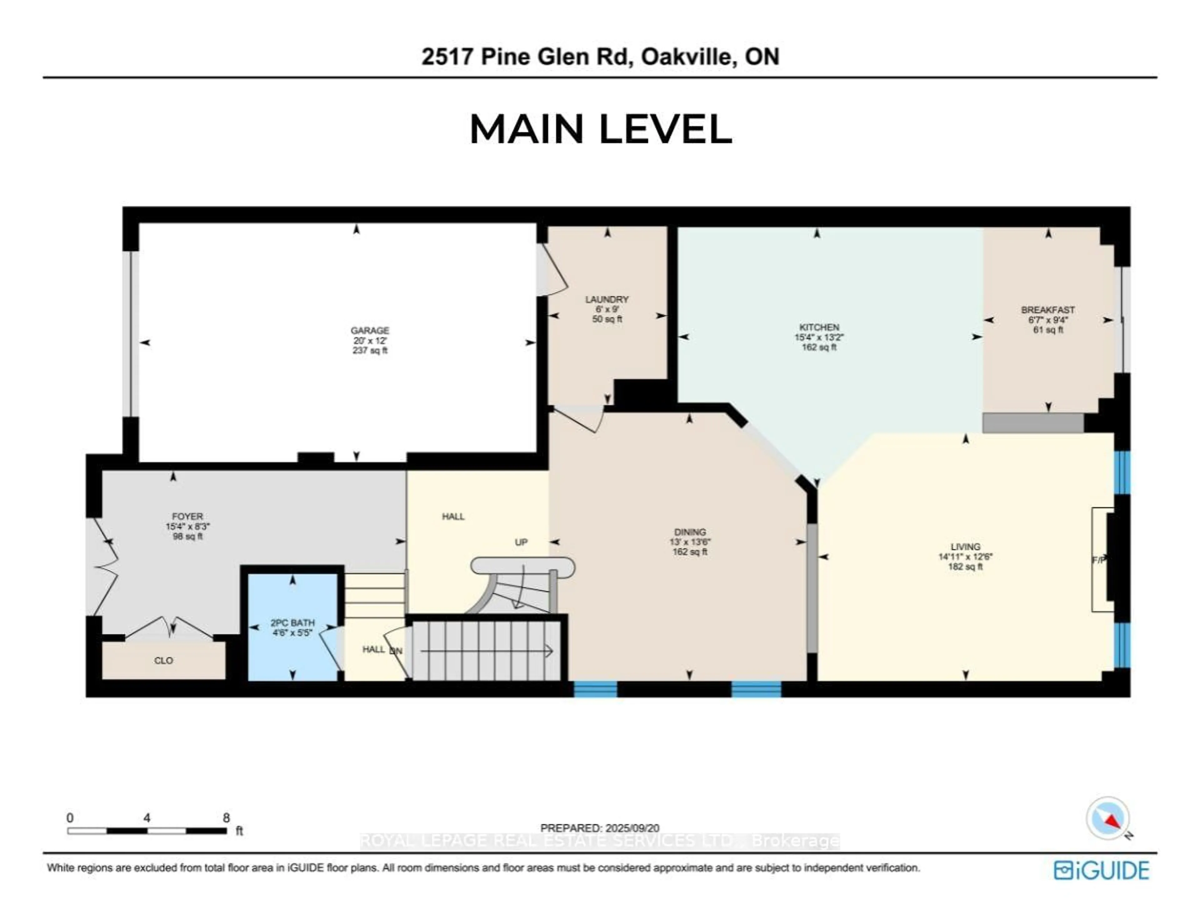 Floor plan for 2517 Pine Glen Rd, Oakville Ontario L6M 0R7