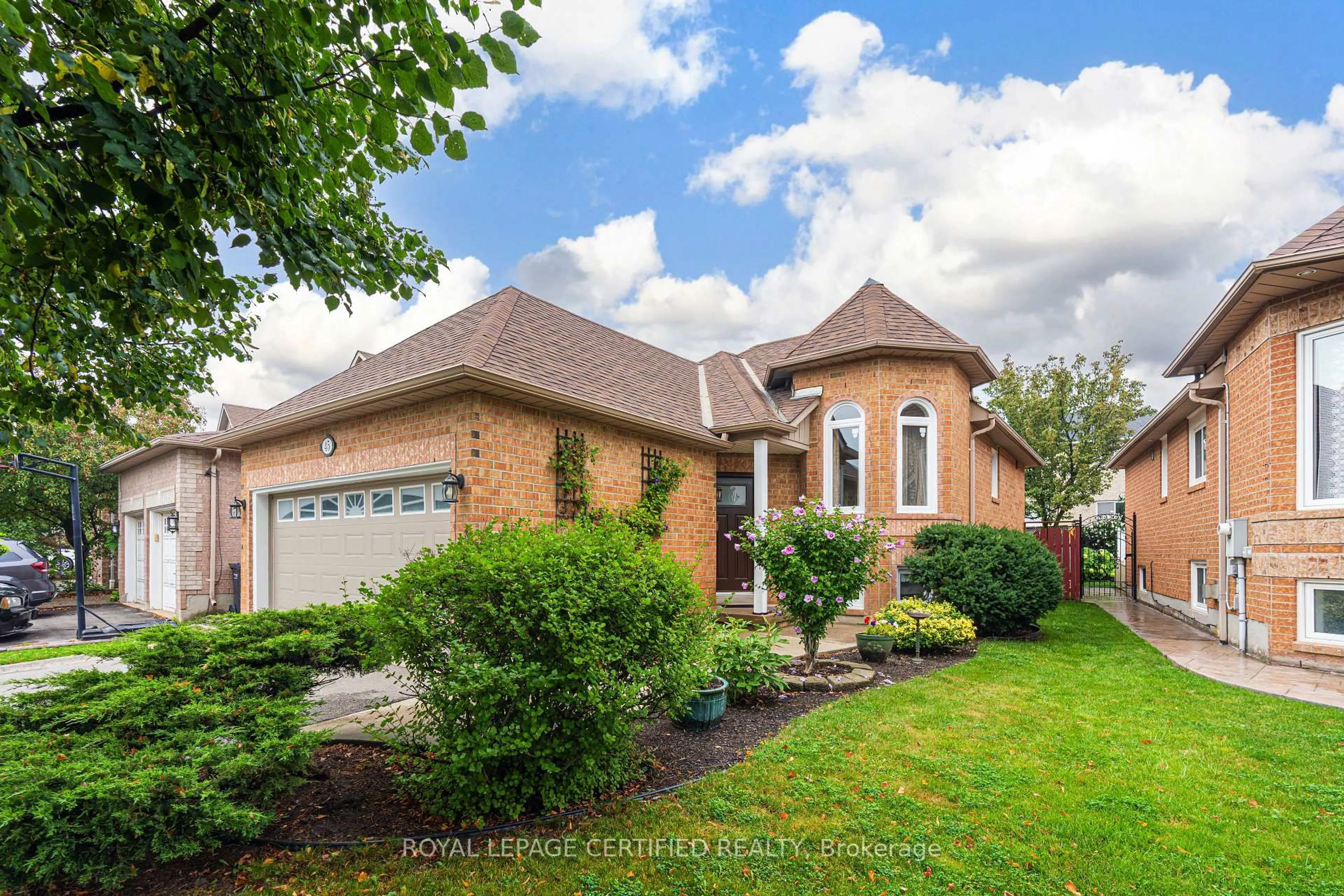 Home with brick exterior material, street for 45 Springview Dr, Brampton Ontario L6X 4M3