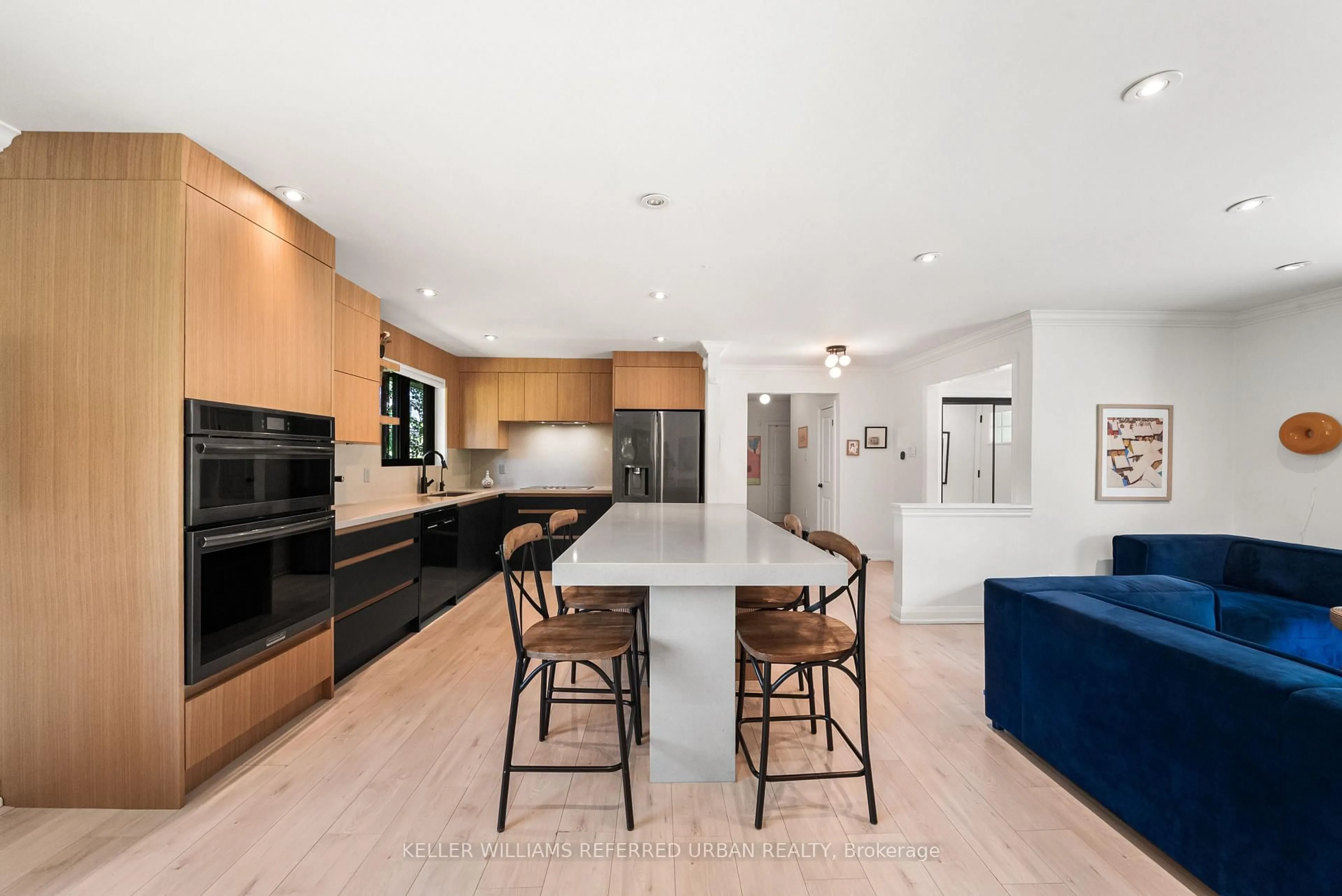 Contemporary kitchen, ceramic/tile floor for 115 Bonnyview Dr, Toronto Ontario M8Y 3G9