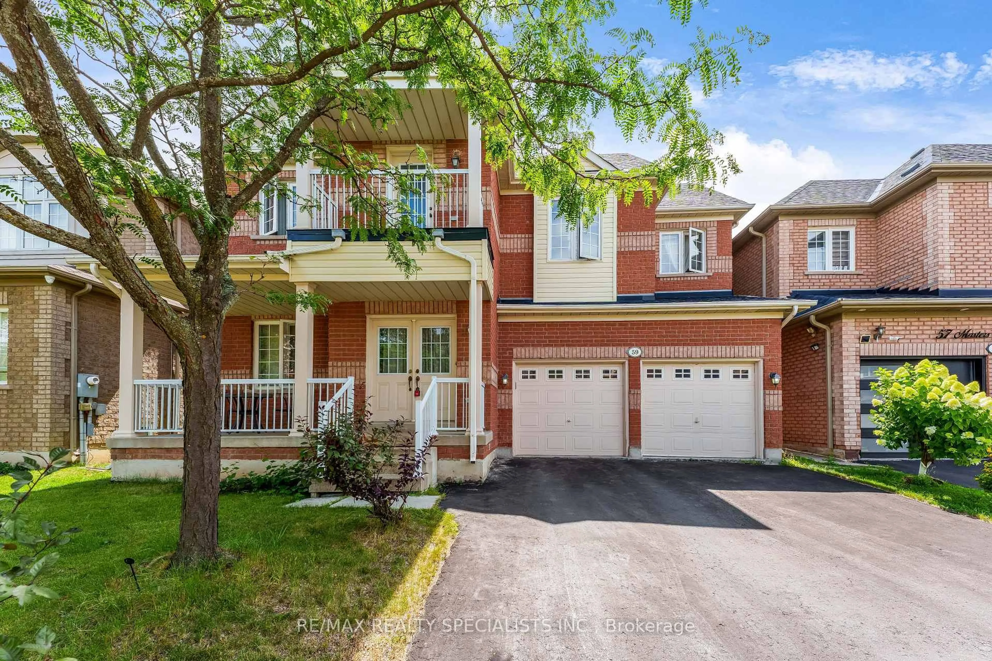 Home with brick exterior material, street for 59 Masters Green Cres, Brampton Ontario L7A 3K6