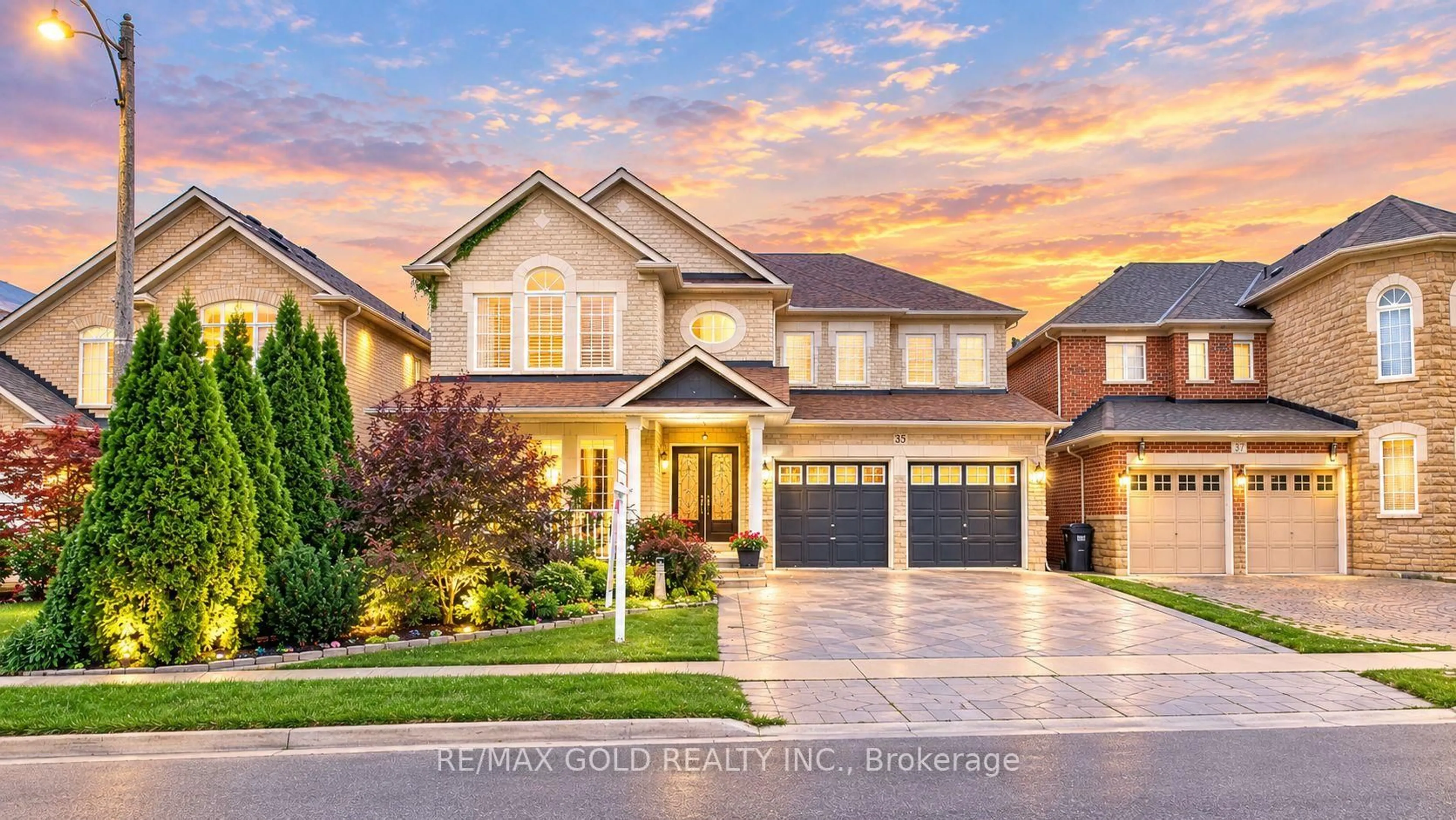 Home with brick exterior material, street for 35 Duffield Rd, Brampton Ontario L7A 2P5