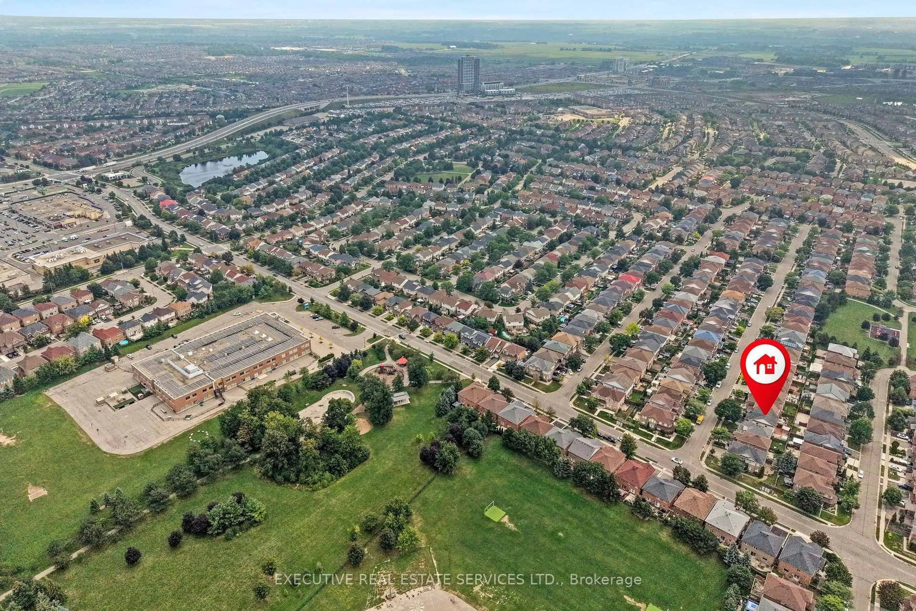 A pic from outside/outdoor area/front of a property/back of a property/a pic from drone, street for 8 Spencer Dr, Brampton Ontario L7A 2A4