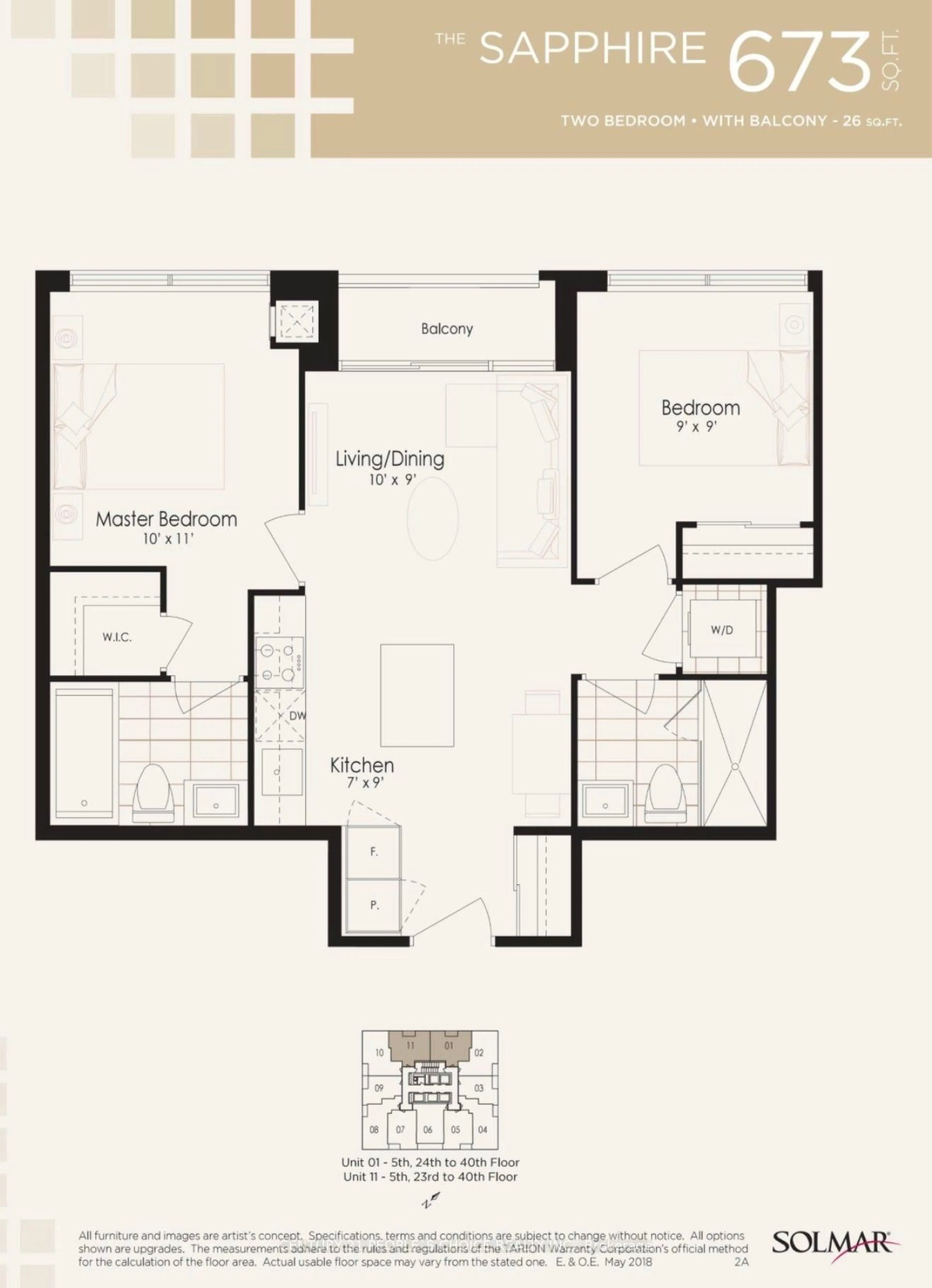 Floor plan for 30 Elm Dr #3601, Mississauga Ontario L5B 0N6