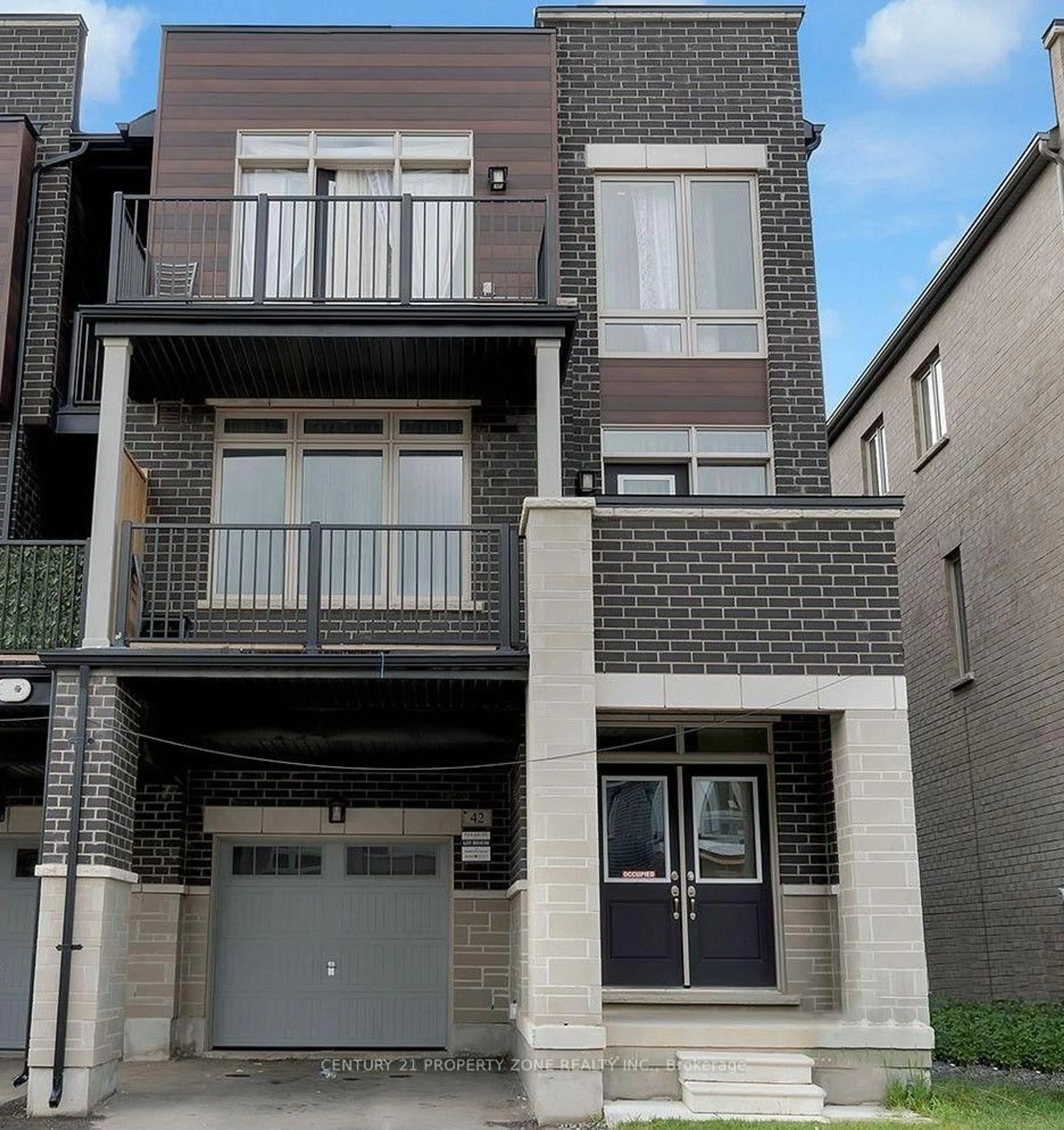Home with brick exterior material, street for 42 Donald Ficht Cres, Brampton Ontario L7A 5H6