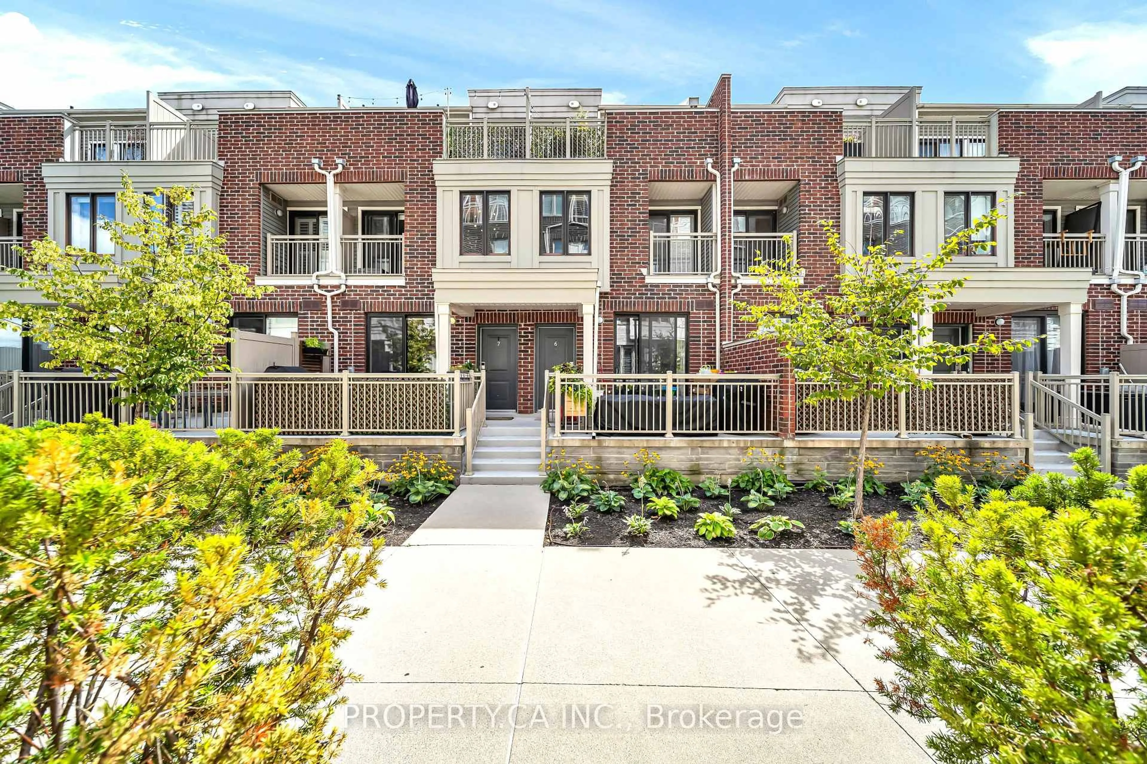 Home with brick exterior material, street for 135 Long Branch Ave #7, Toronto Ontario M8W 0A9