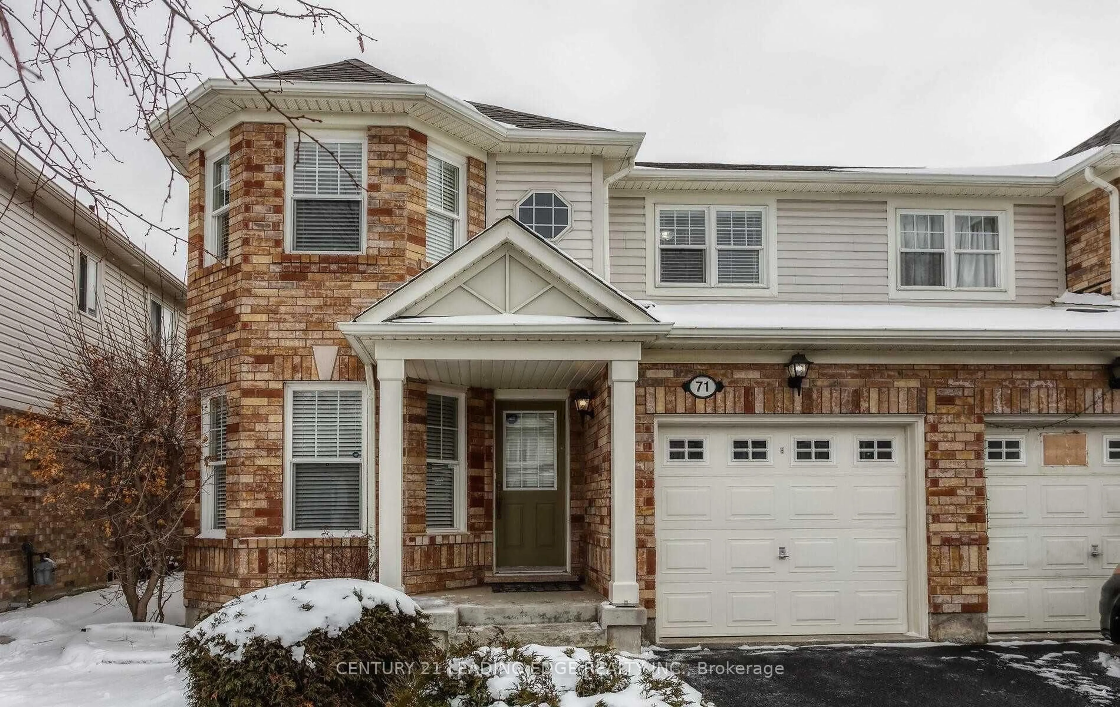 Home with brick exterior material, street for 71 Jessop Dr, Brampton Ontario L7A 3N4