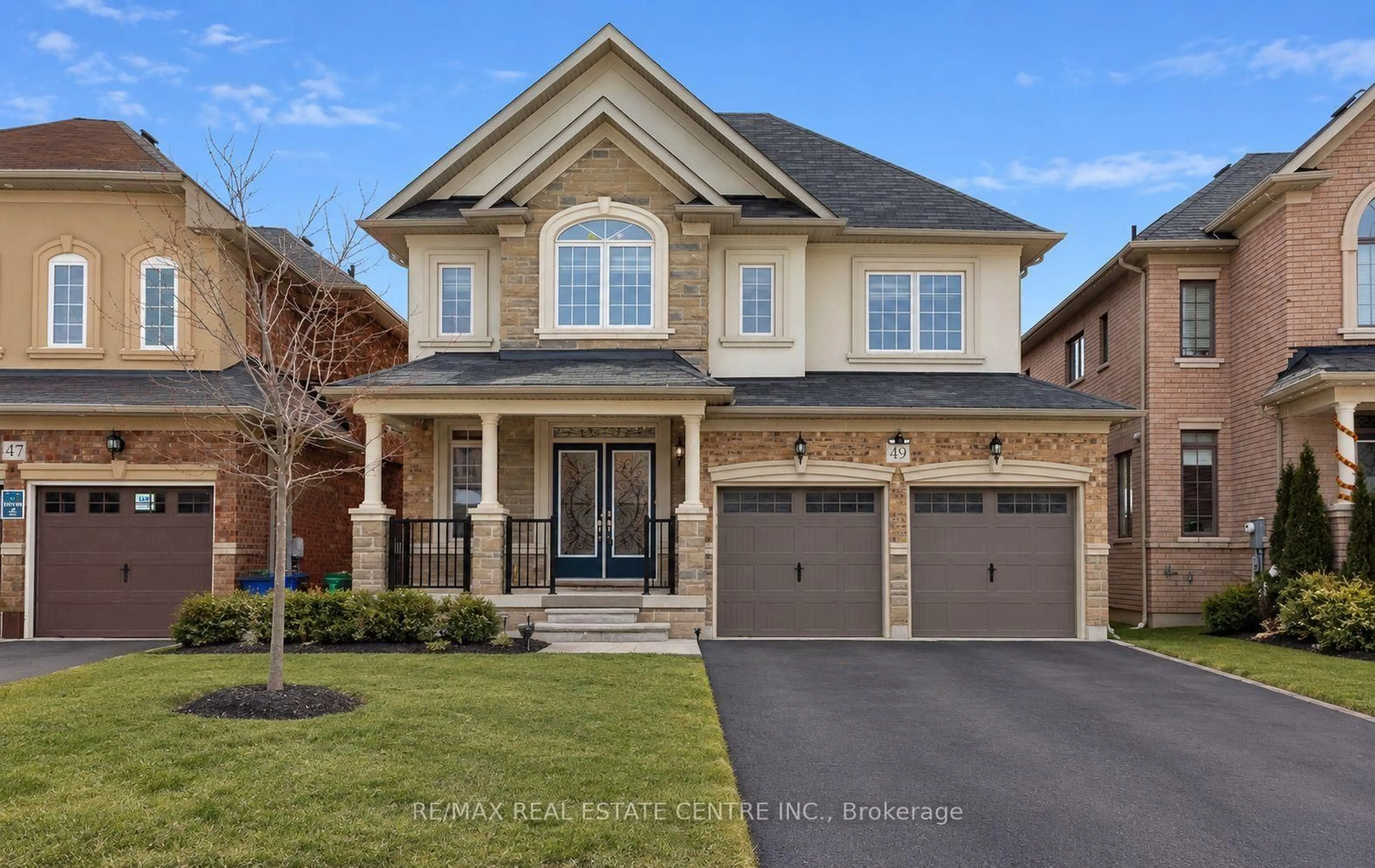 Home with brick exterior material, street for 49 Bucksaw St, Brampton Ontario L7A 4R3