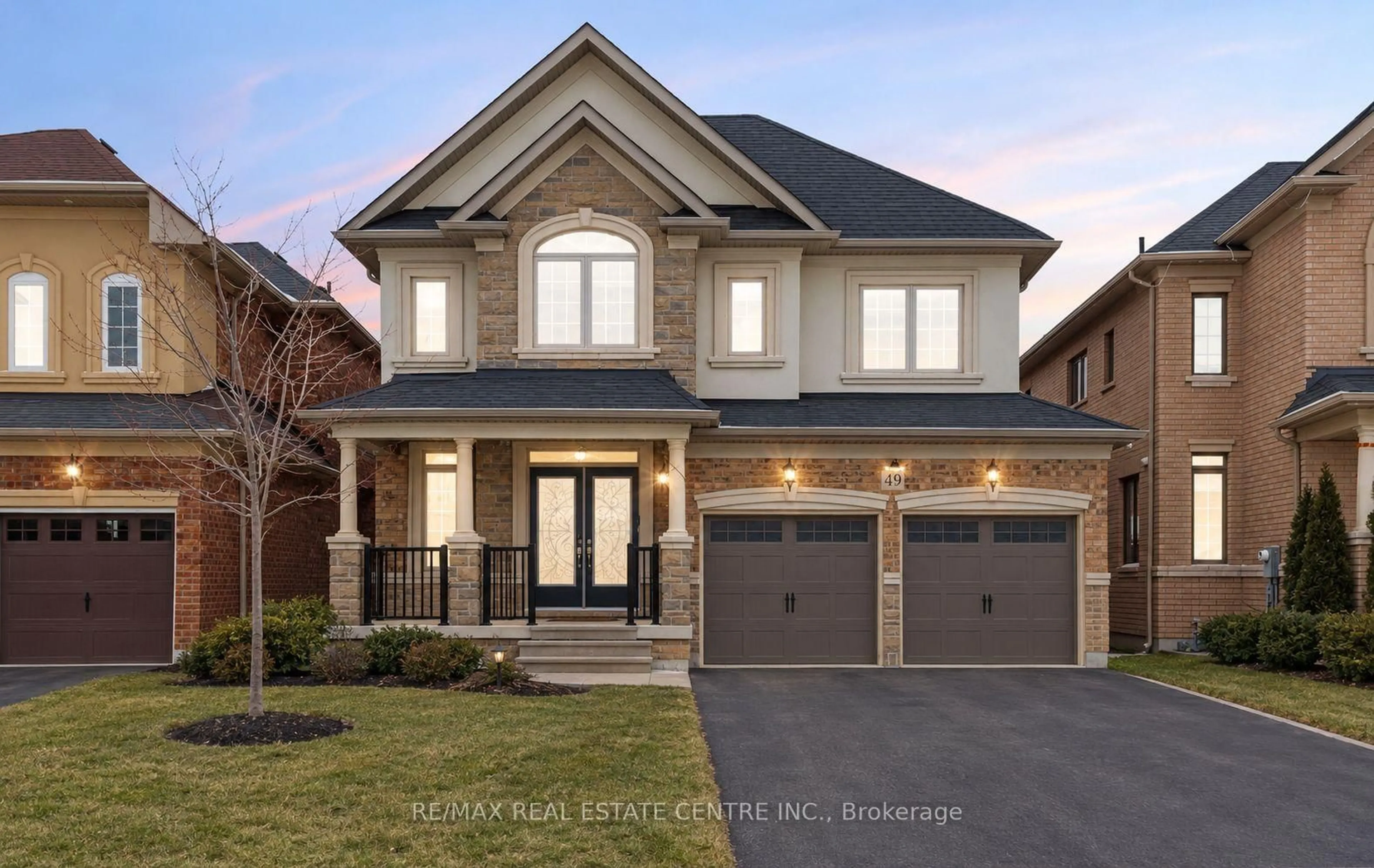 Home with brick exterior material, street for 49 Bucksaw St, Brampton Ontario L7A 4R3