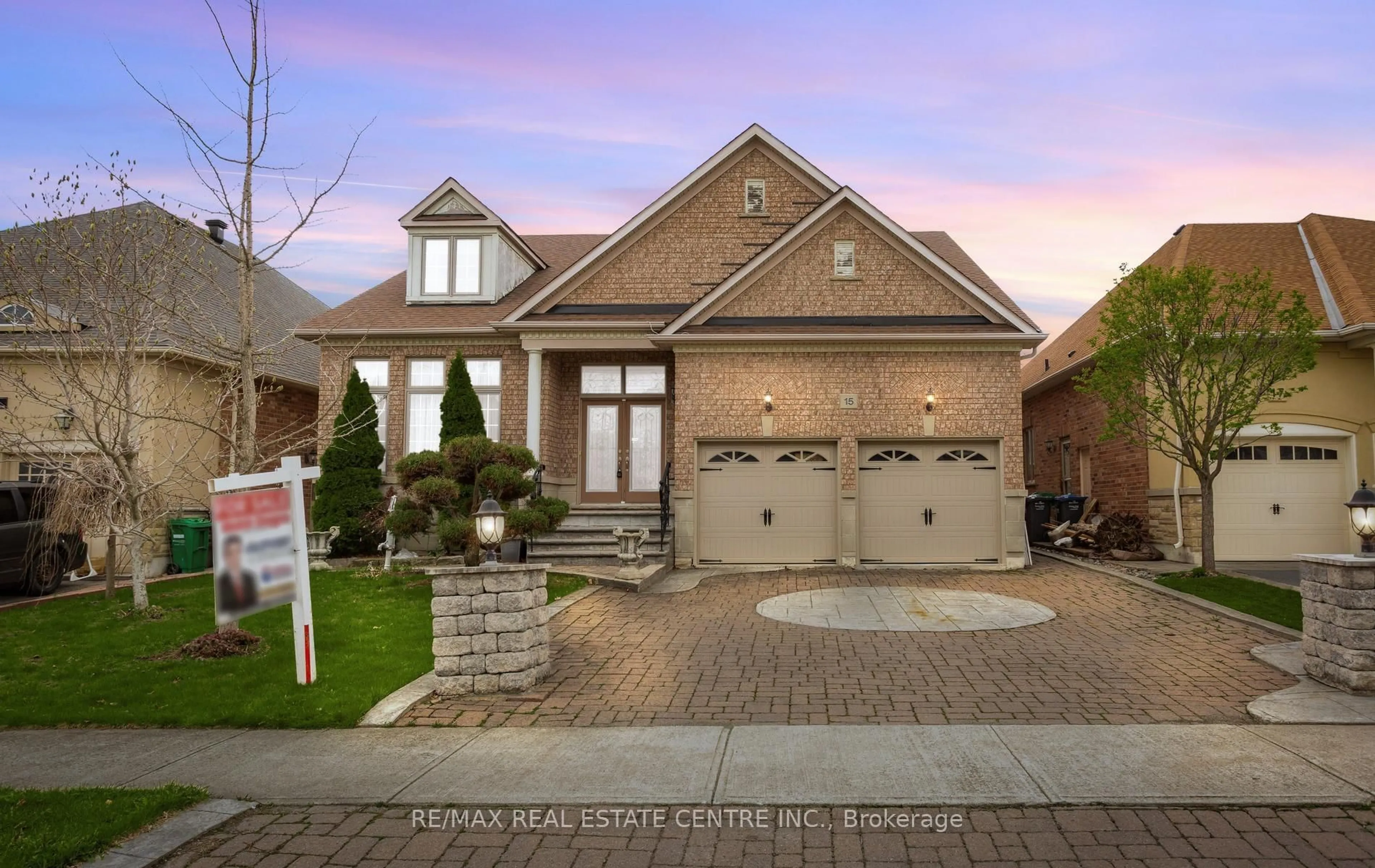 Home with brick exterior material, street for 15 Concorde Dr, Brampton Ontario L6P 1V3