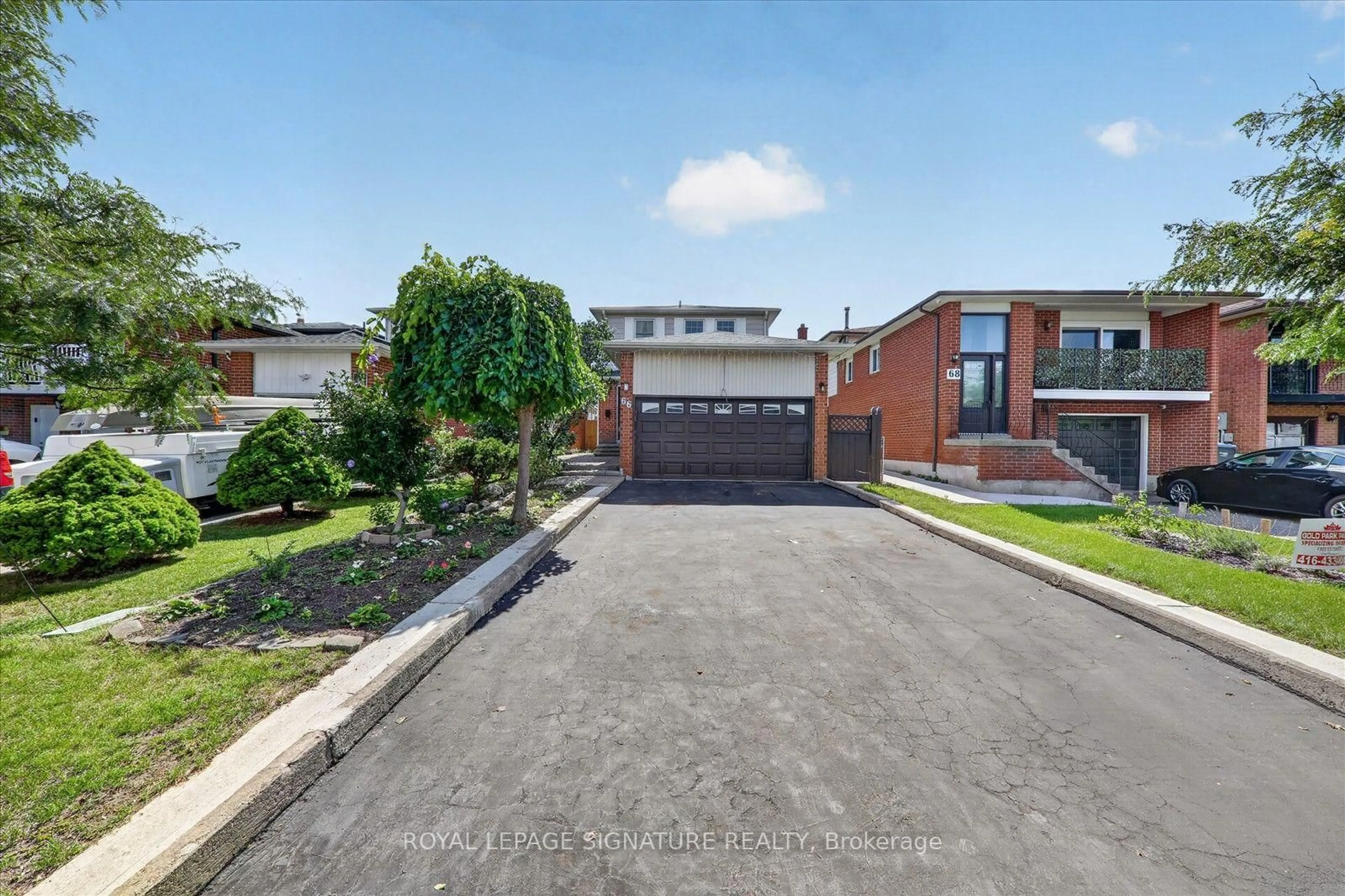 Home with brick exterior material, street for 66 Martindale Cres, Brampton Ontario L6X 2V1