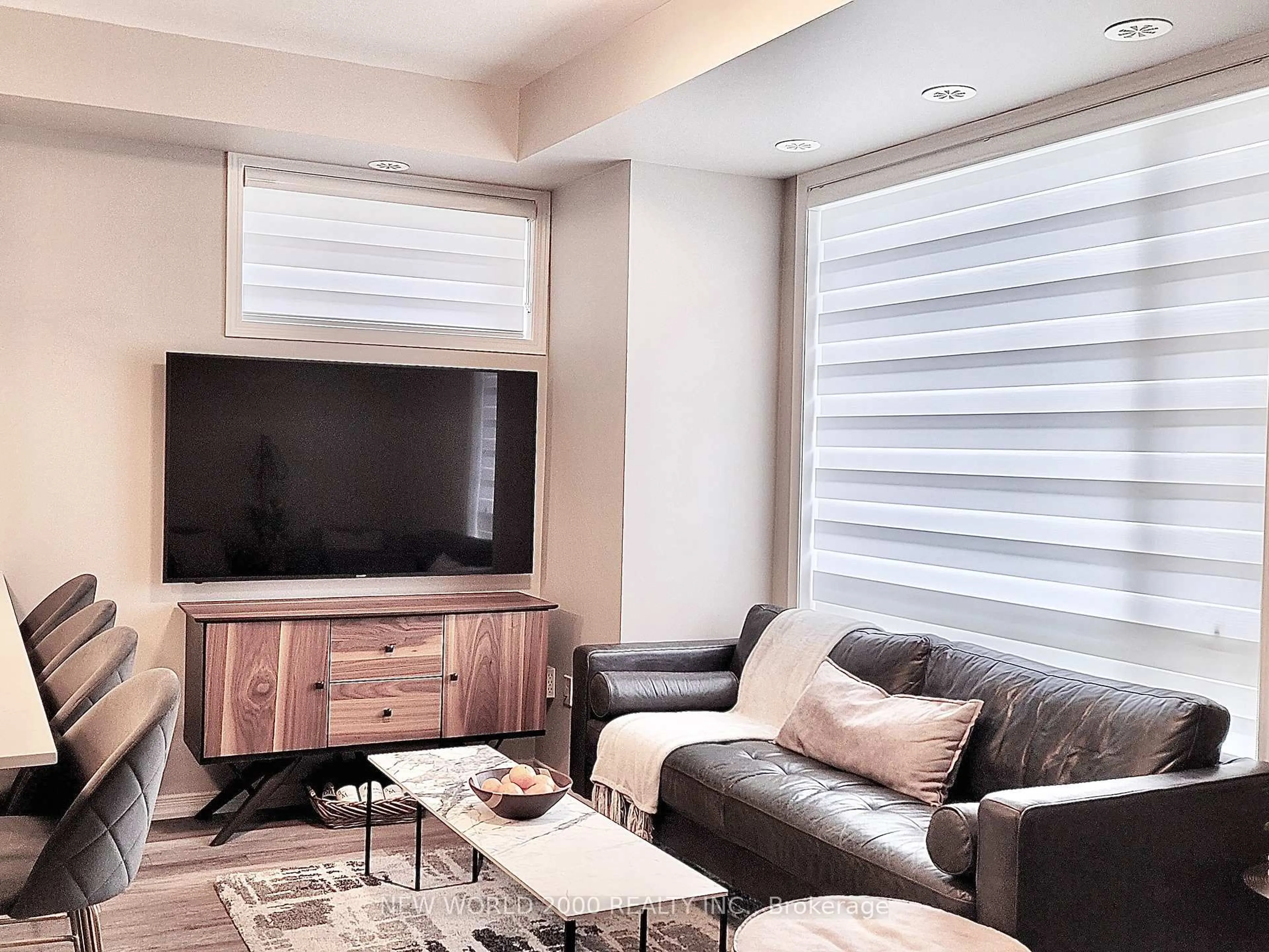 Living room with furniture, unknown for 32 Fieldway Rd #123, Toronto Ontario M8Z 0E3