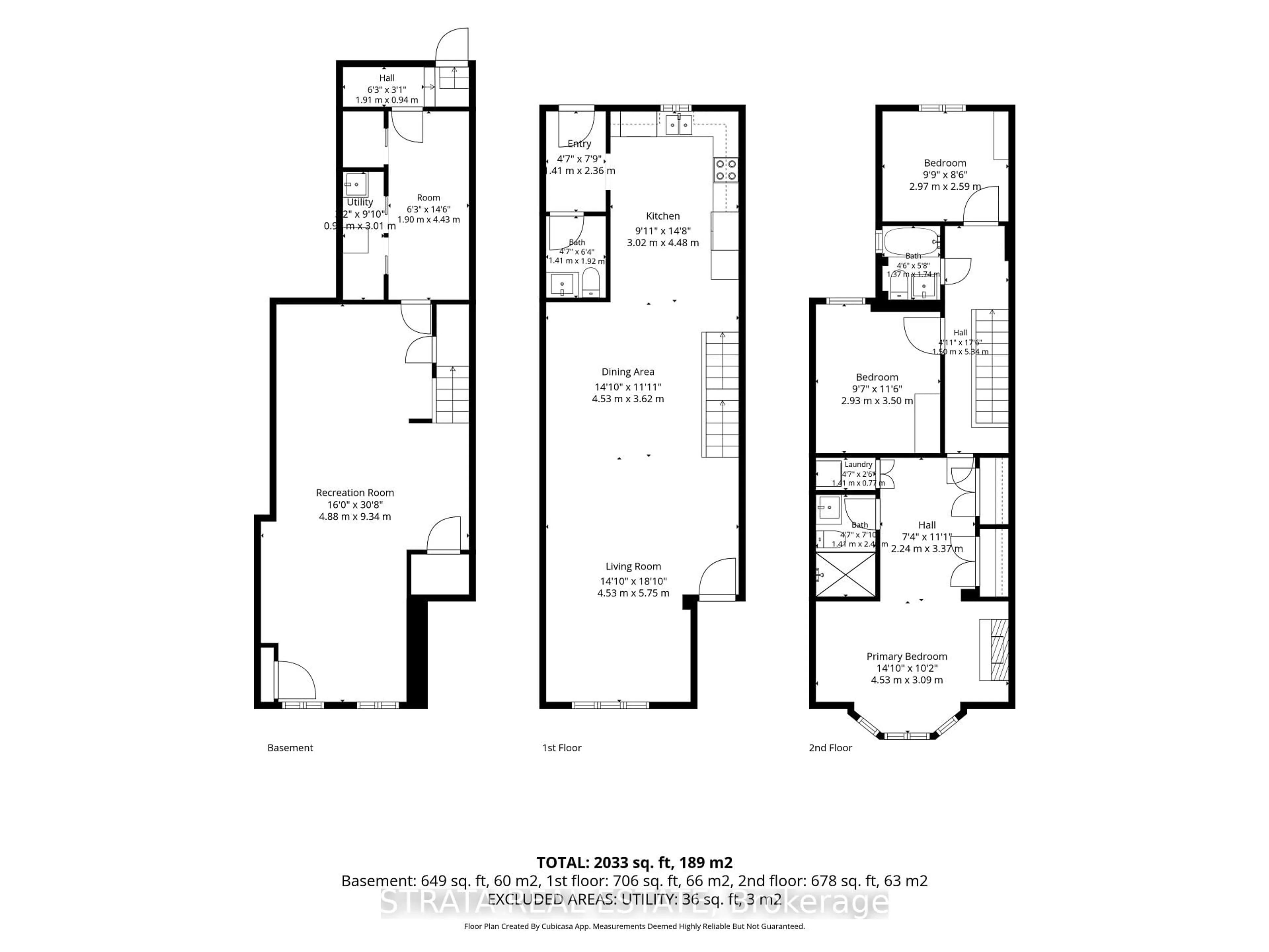 Floor plan for 316 St Johns Rd, Toronto Ontario M6S 2K2