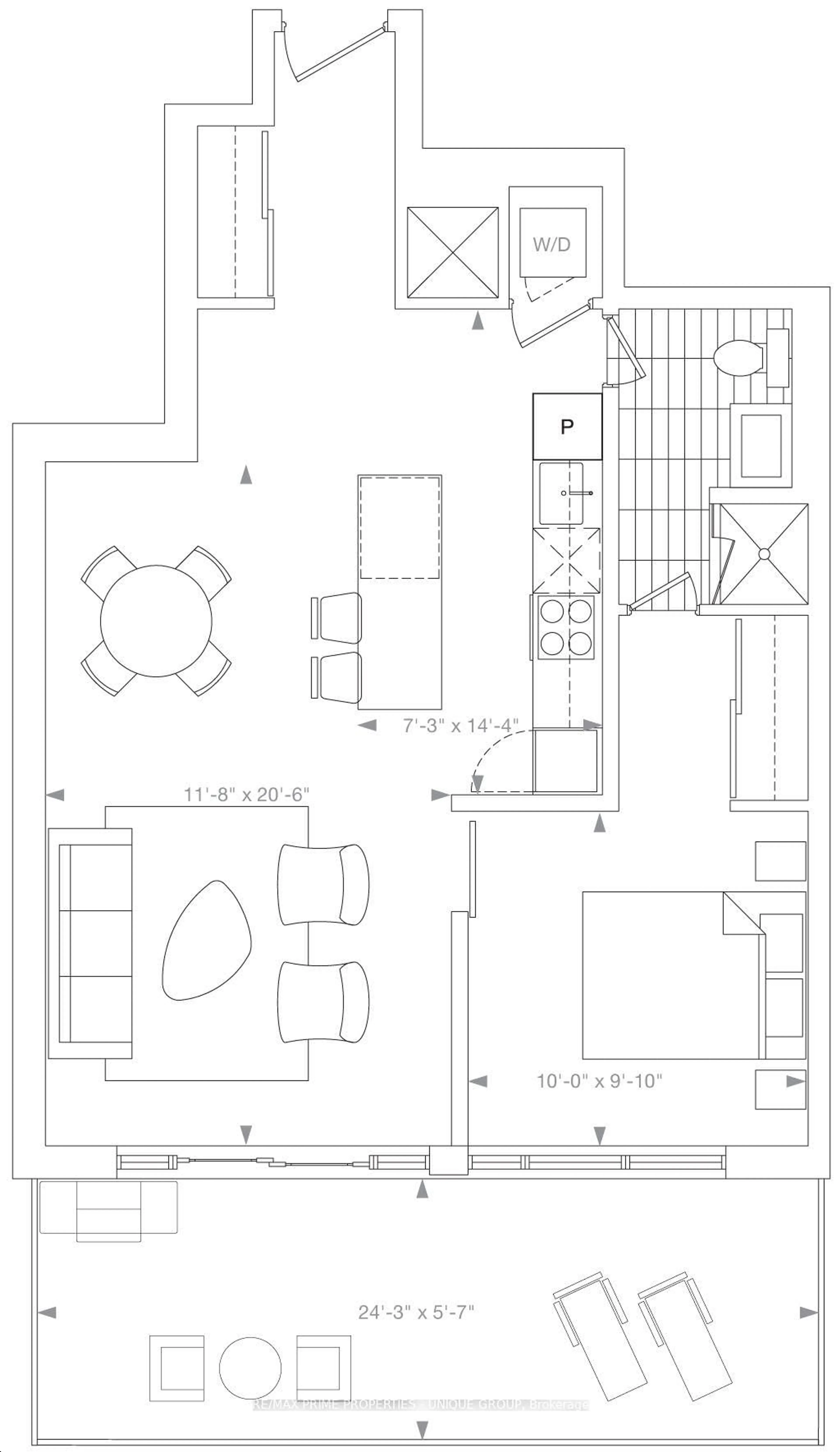 Floor plan for 245 Perth Ave #304, Toronto Ontario M6P 3X9