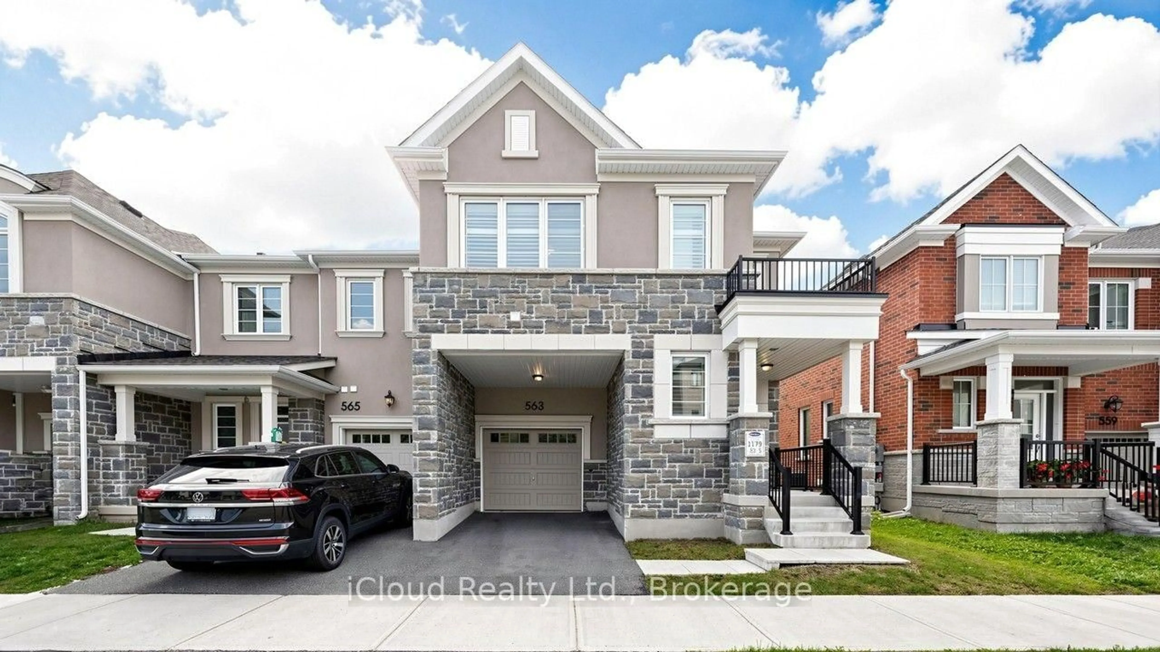 Home with brick exterior material, street for 563 Bellflower Crt, Milton Ontario L9E 1W5