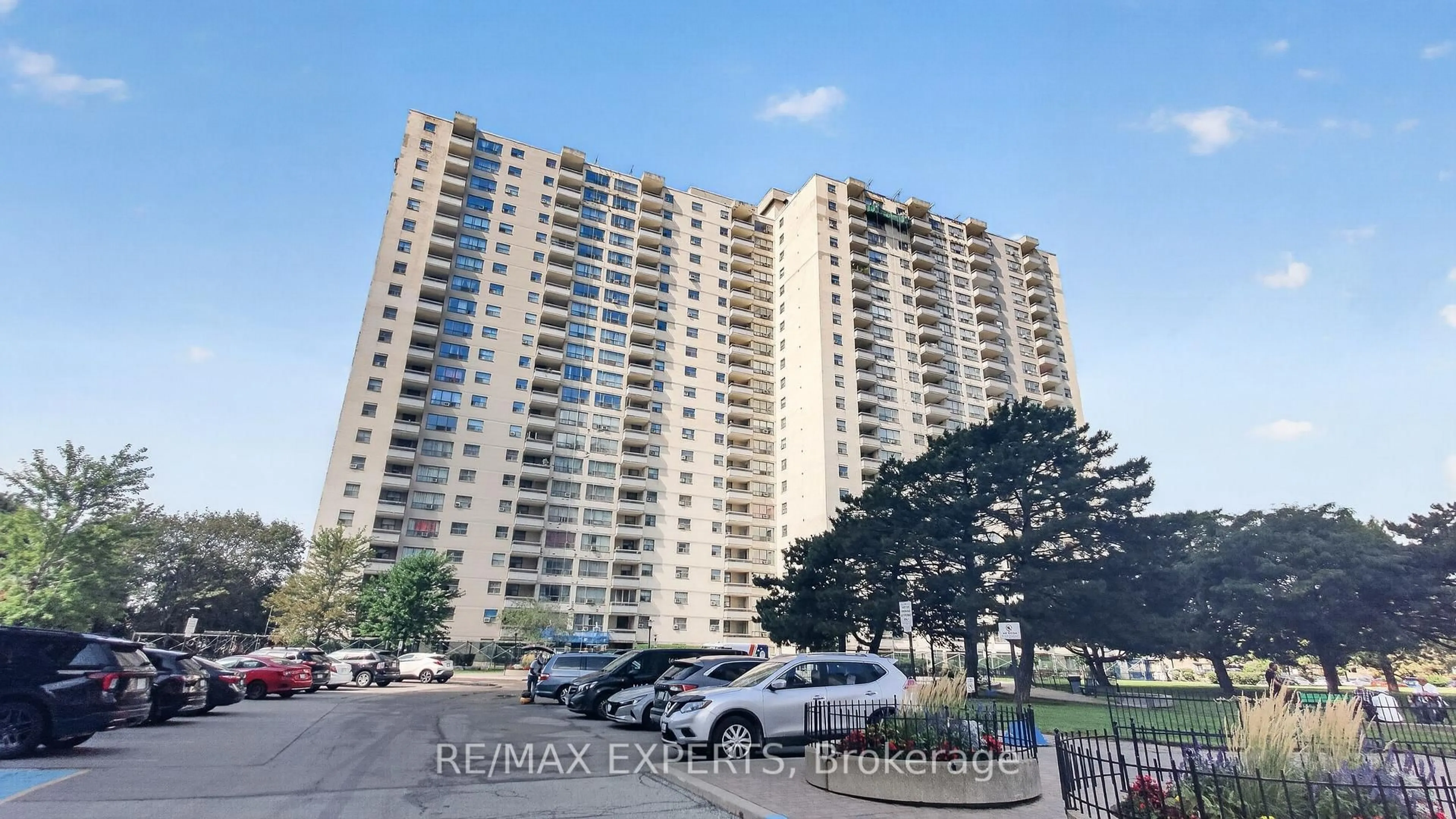 A pic from outside/outdoor area/front of a property/back of a property/a pic from drone, unknown for 390 Dixon Rd #1703, Toronto Ontario M9R 1T4