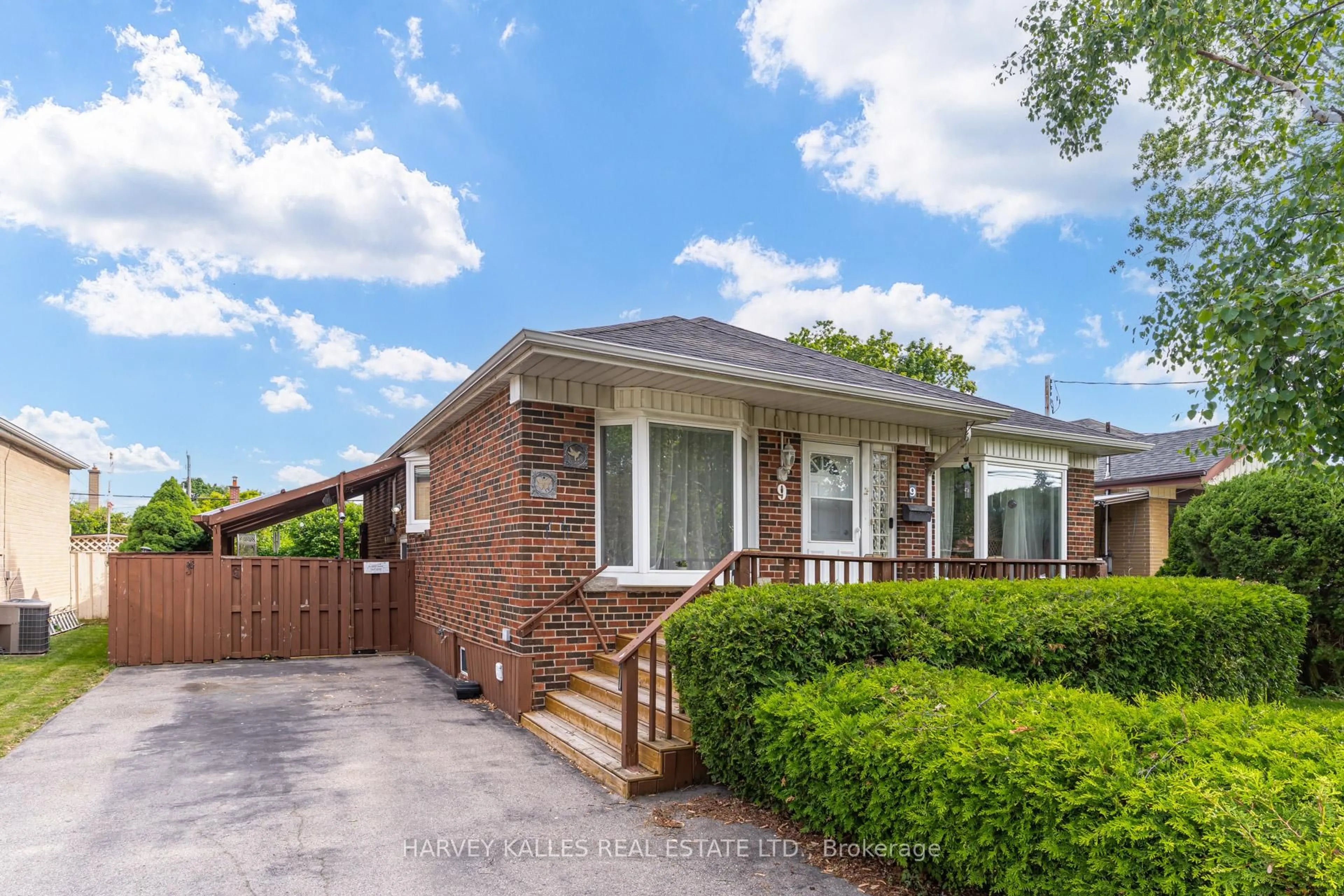 Home with brick exterior material, street for 9 Sealcove Dr, Toronto Ontario M9C 2C3