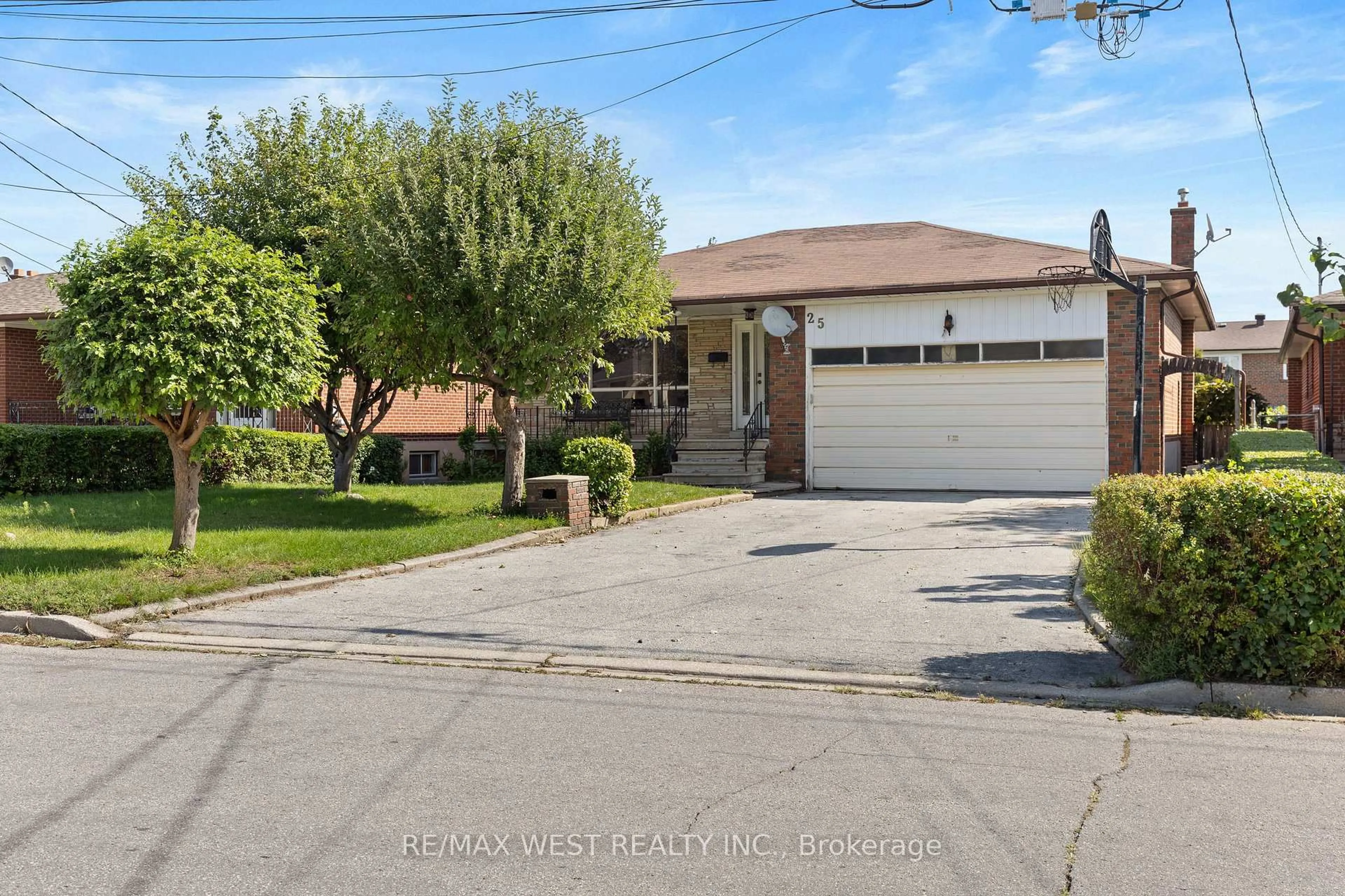 Home with brick exterior material, street for 25 Apted Ave, Toronto Ontario M9L 2P2