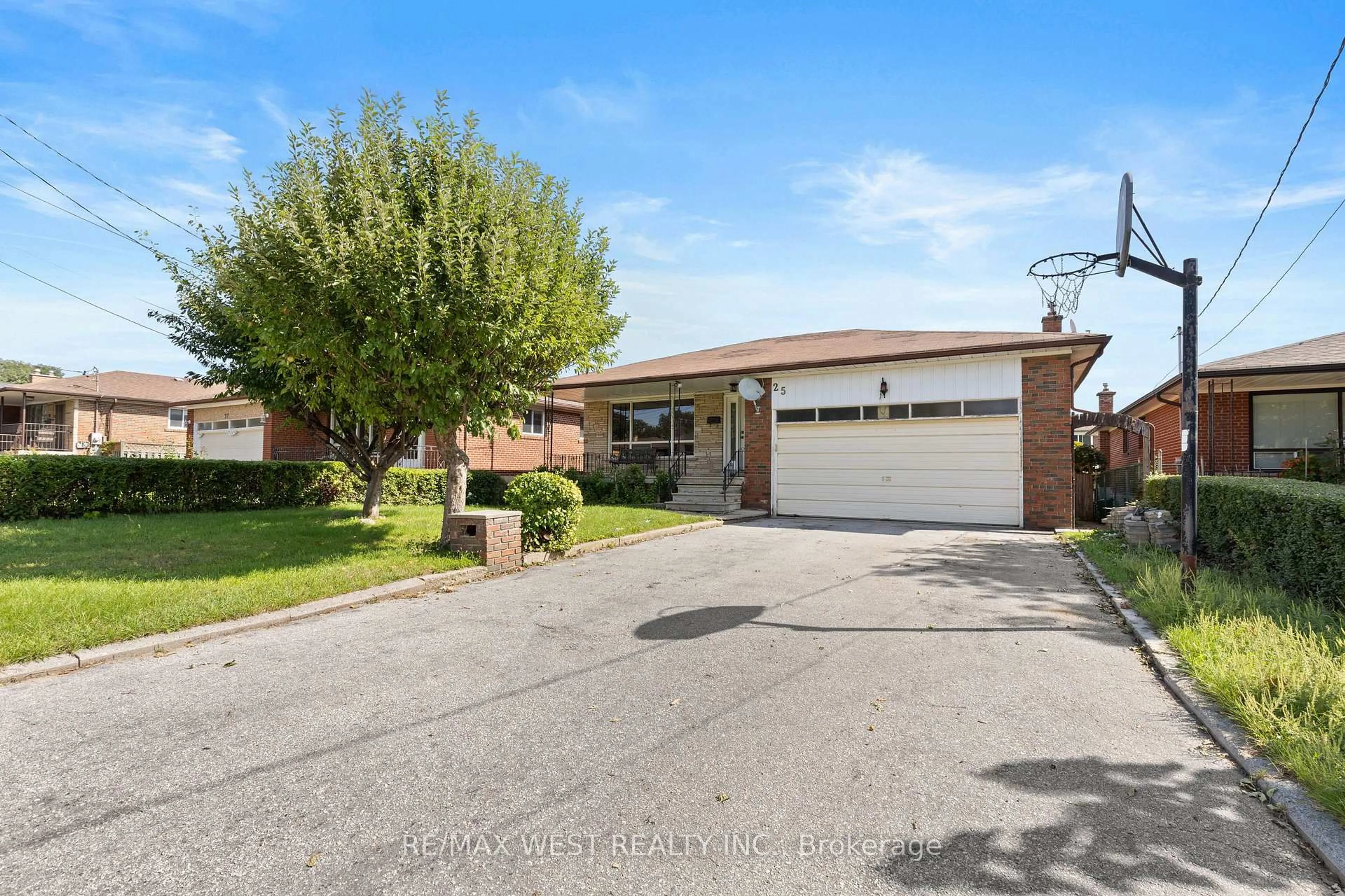 Home with brick exterior material, street for 25 Apted Ave, Toronto Ontario M9L 2P2