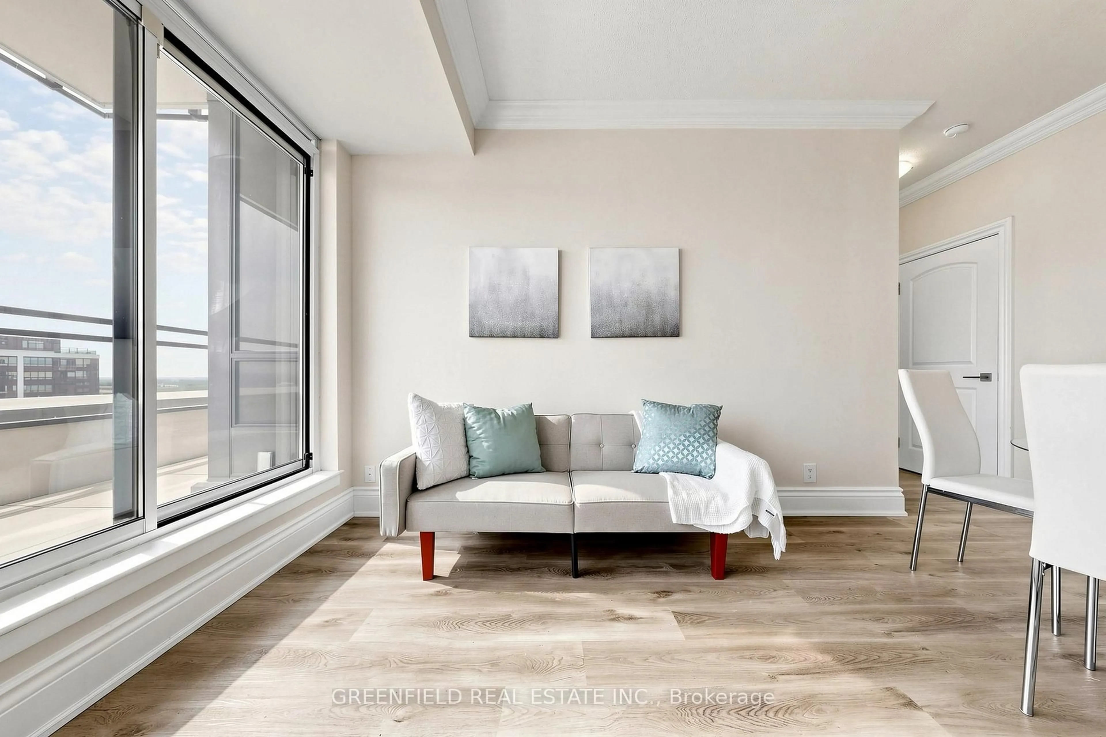 Living room with furniture, unknown for 55 De Boers Dr #LPH2, Toronto Ontario M3J 0G5