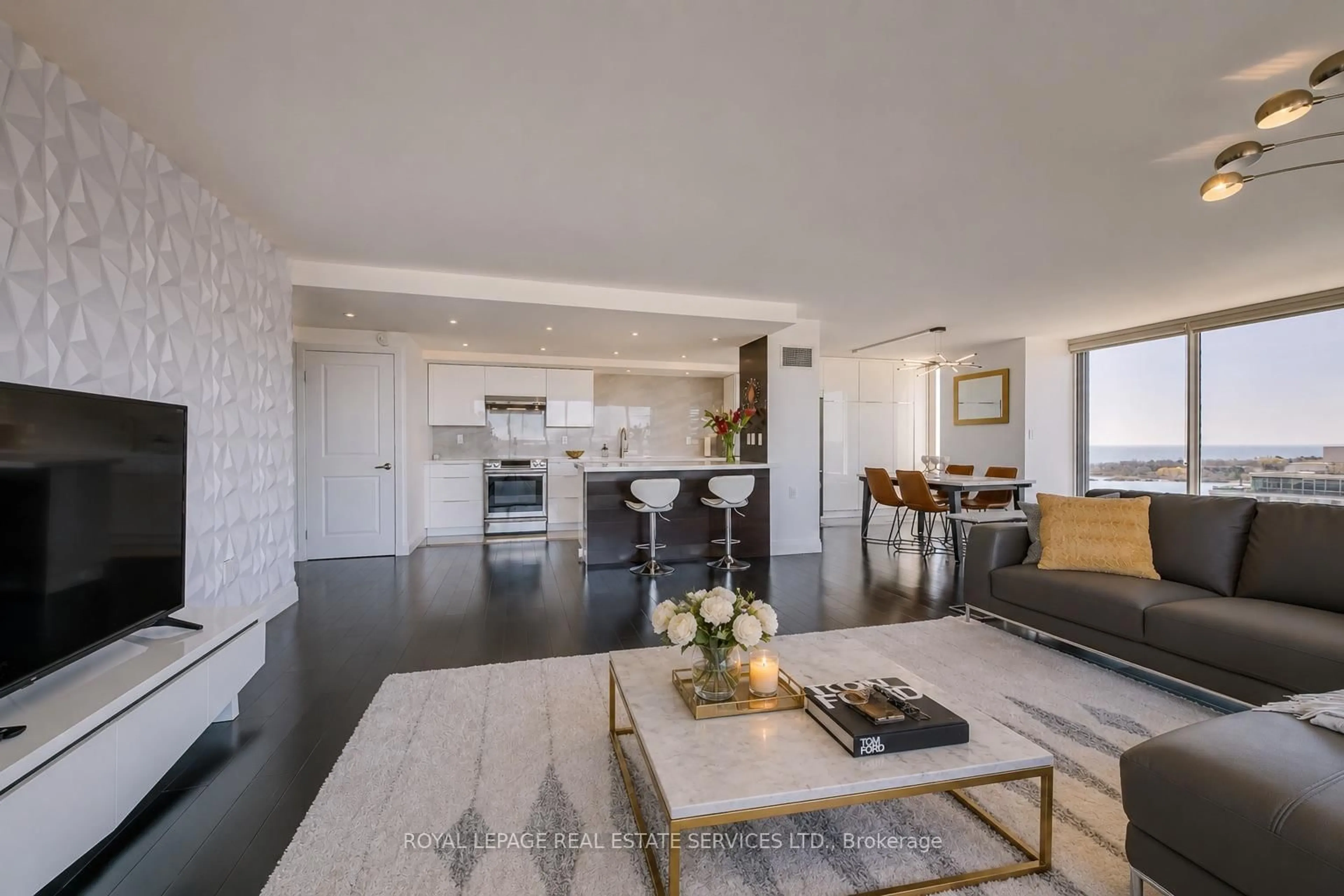 Living room with furniture, unknown for 2045 Lake Shore Blvd #1607, Toronto Ontario M8V 2Z6