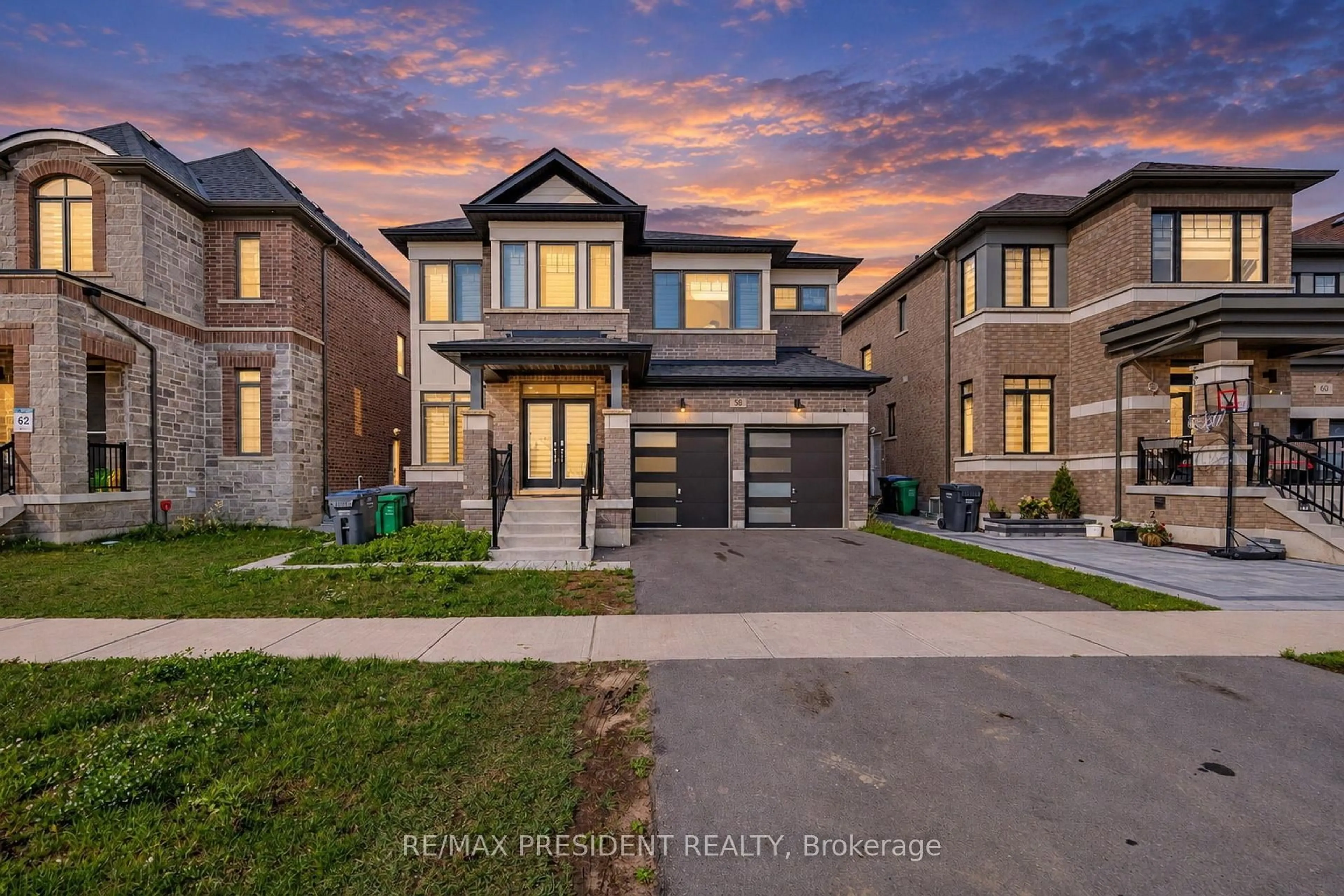 Home with brick exterior material, street for 58 Petch Ave, Caledon Ontario L7C 4J8
