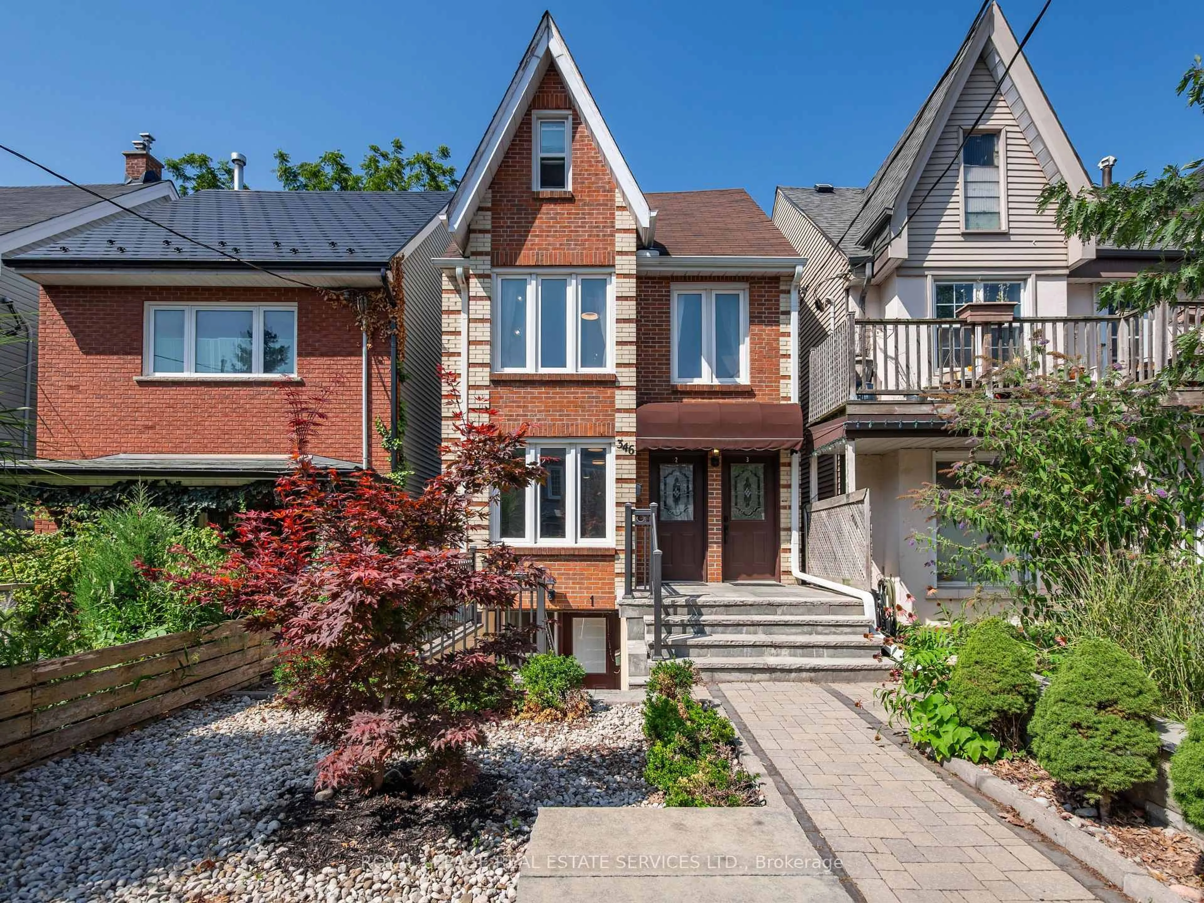 Home with brick exterior material, street for 346 Indian Road Cres, Toronto Ontario M6P 2H1
