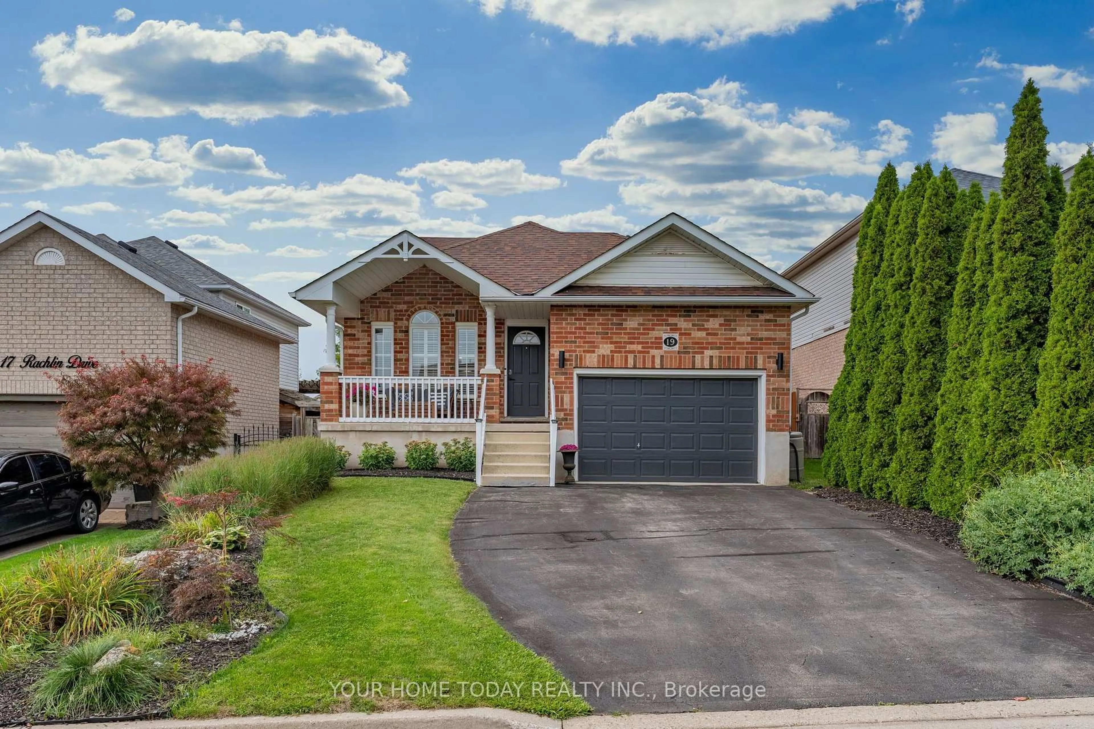 Home with brick exterior material, street for 19 Rachlin Dr, Halton Hills Ontario L7J 3A9