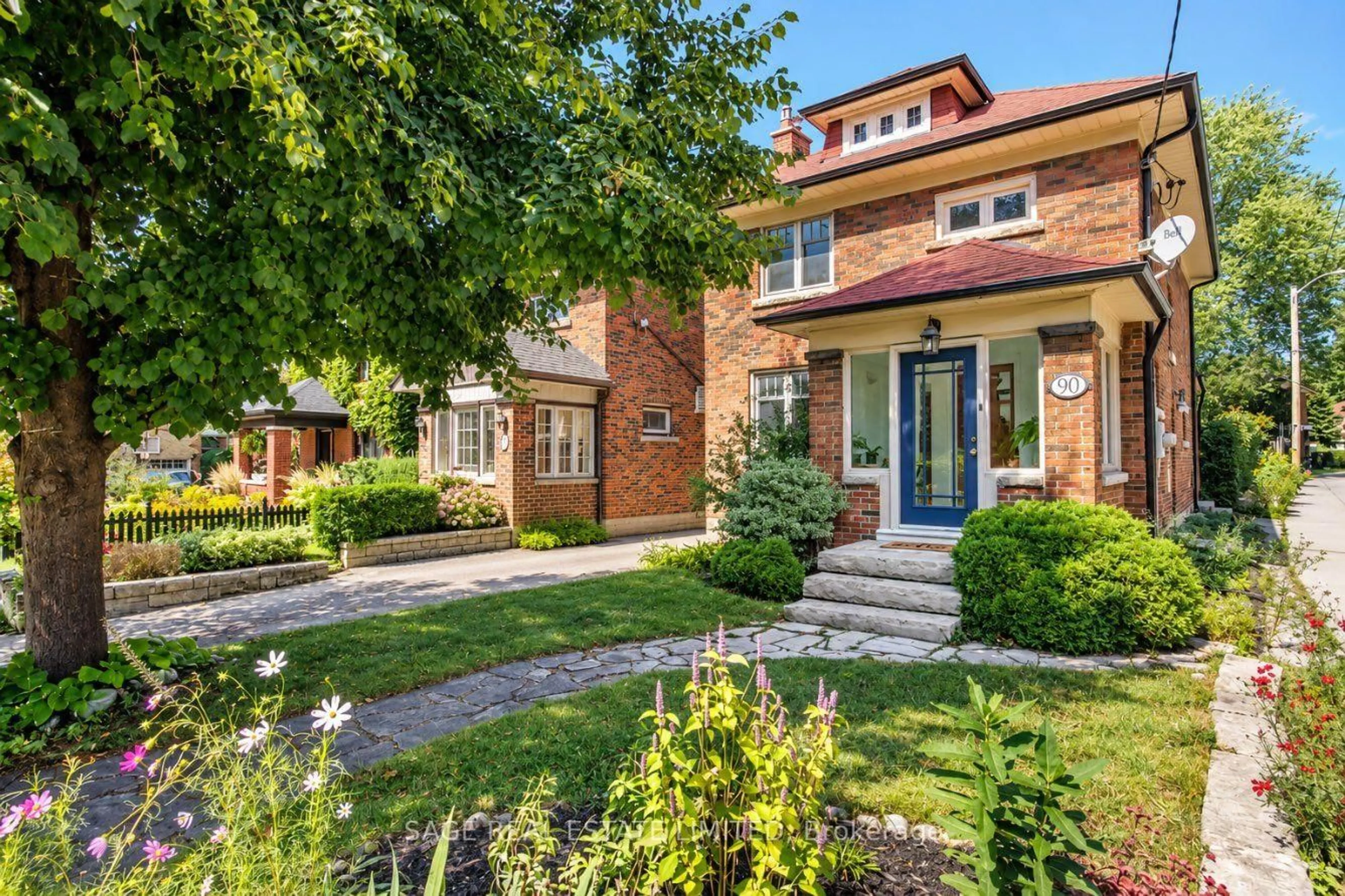 Home with brick exterior material, street for 90 Methuen Ave, Toronto Ontario M6S 1Z9