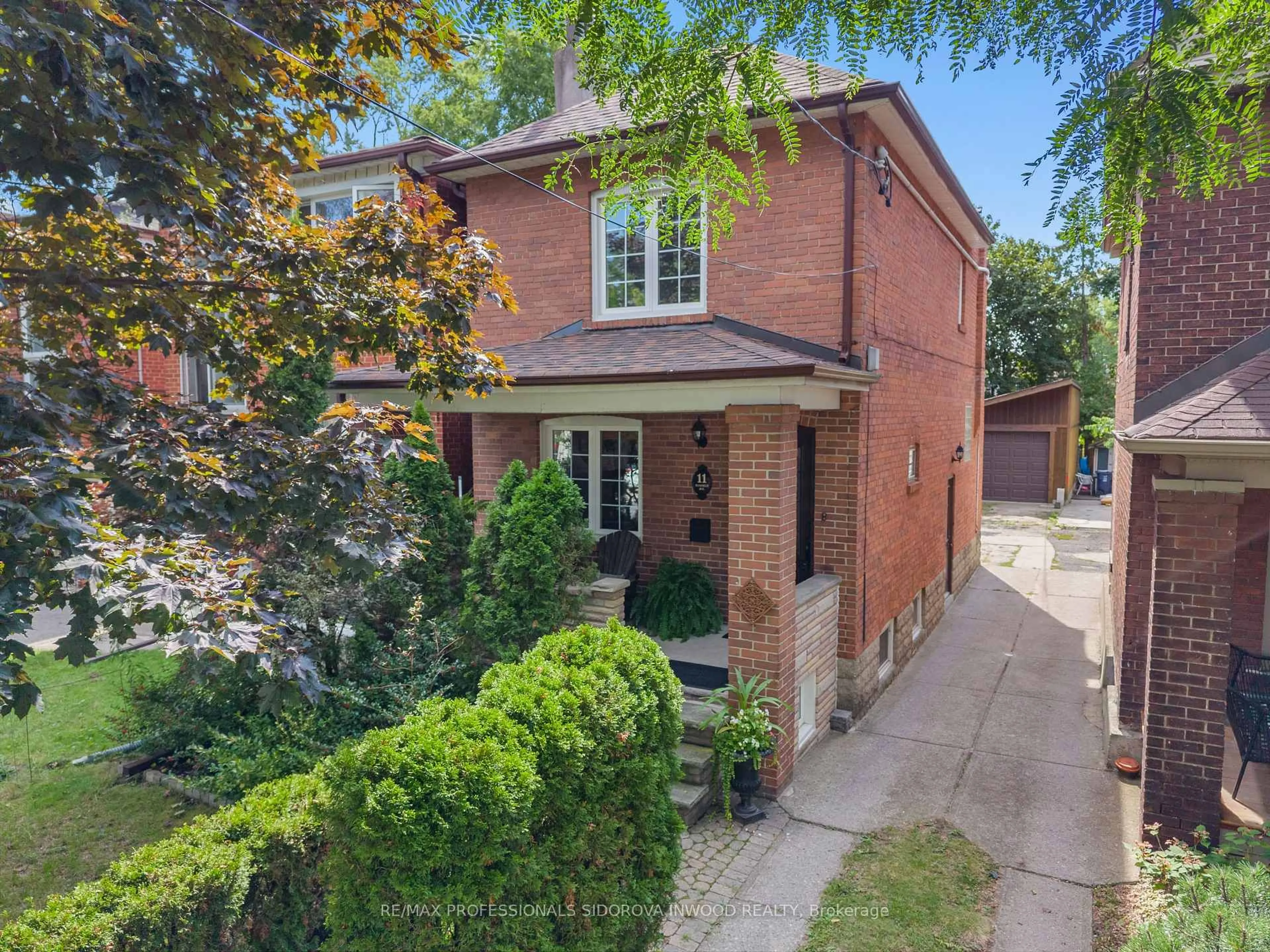 Home with brick exterior material, street for 11 Winfield Ave, Toronto Ontario M6S 2J7