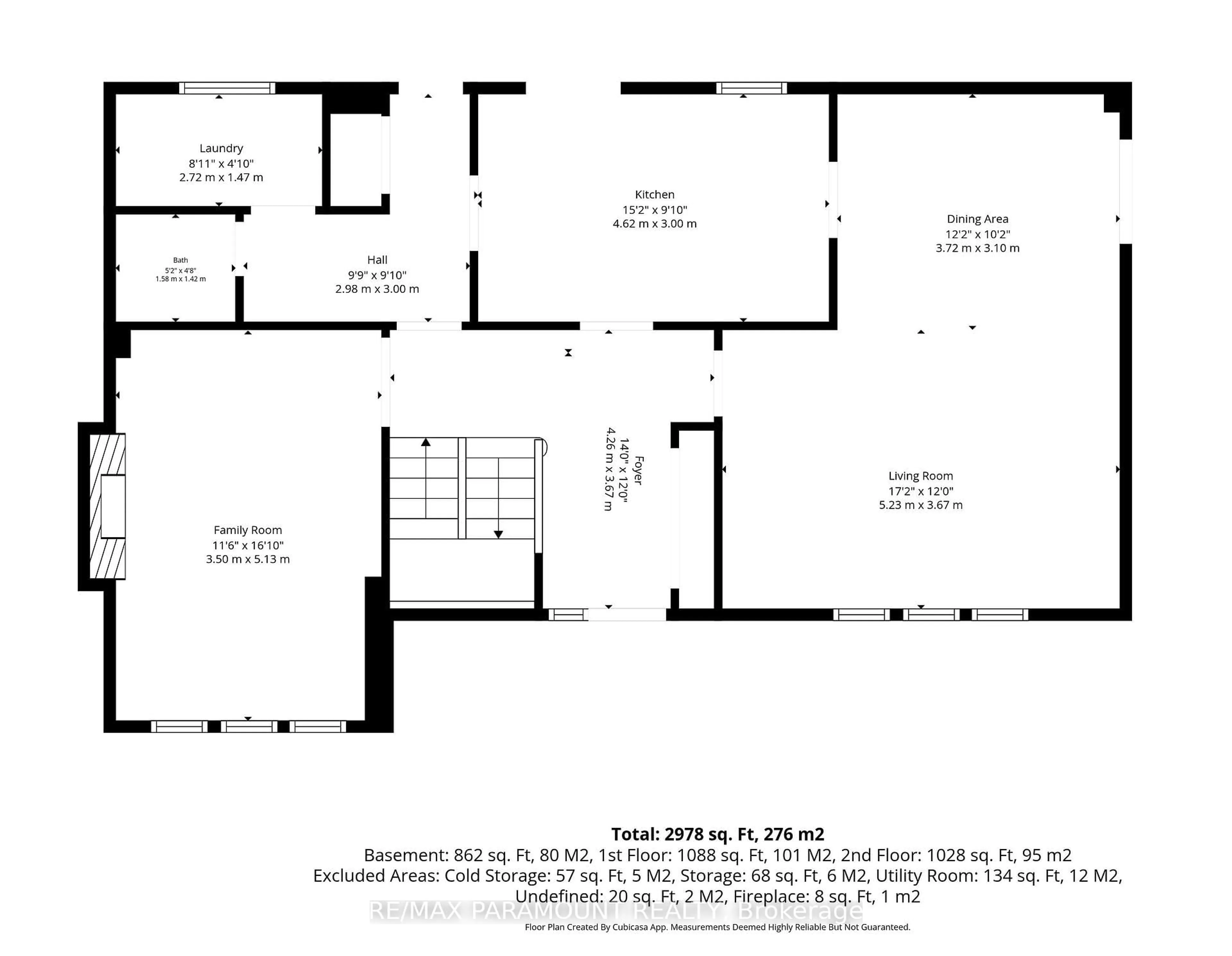 Floor plan for 177 Weybridge Tr, Brampton Ontario L6V 3S6