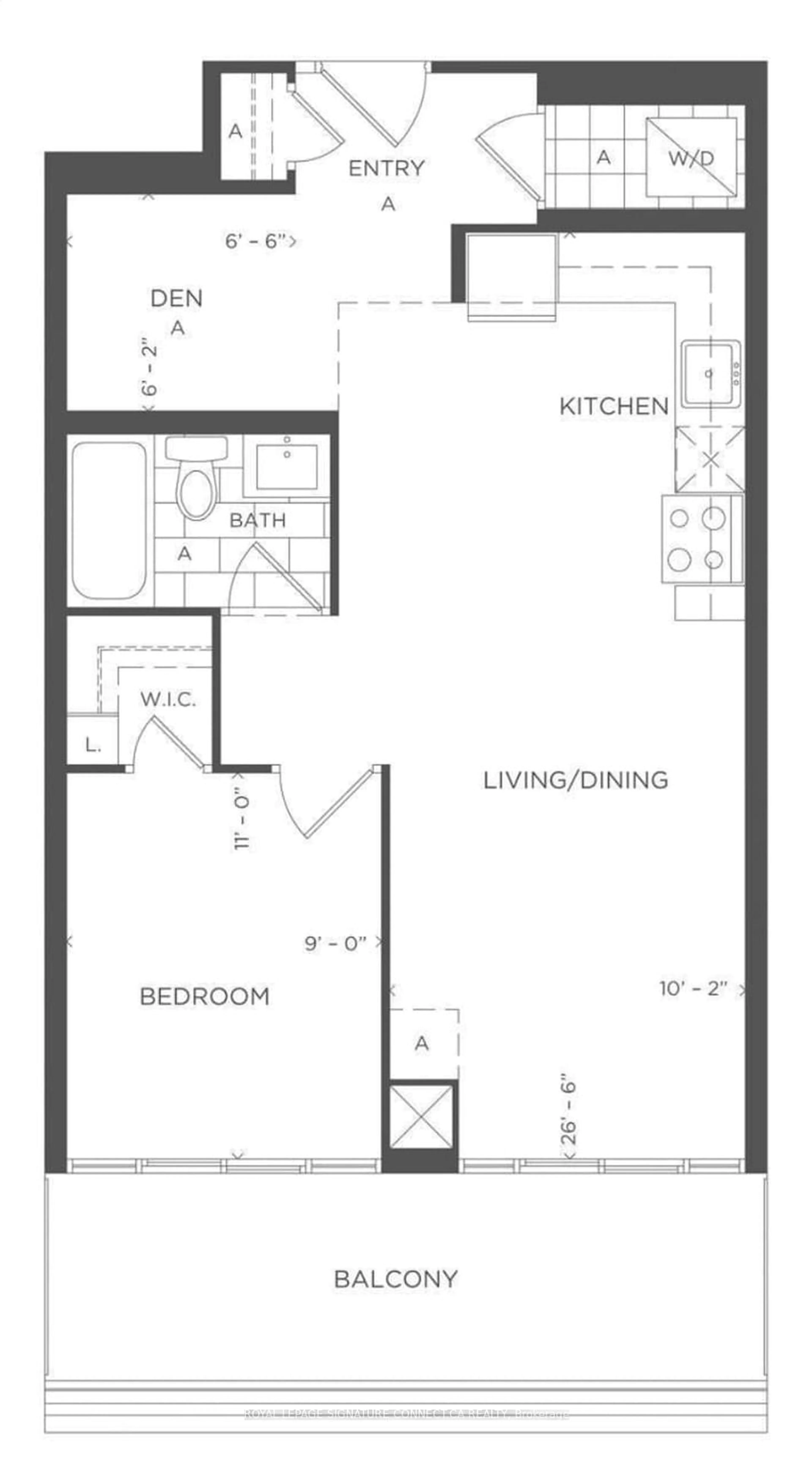 Floor plan for 30 Shore Breeze Dr #1319, Toronto Ontario M8V 1A1